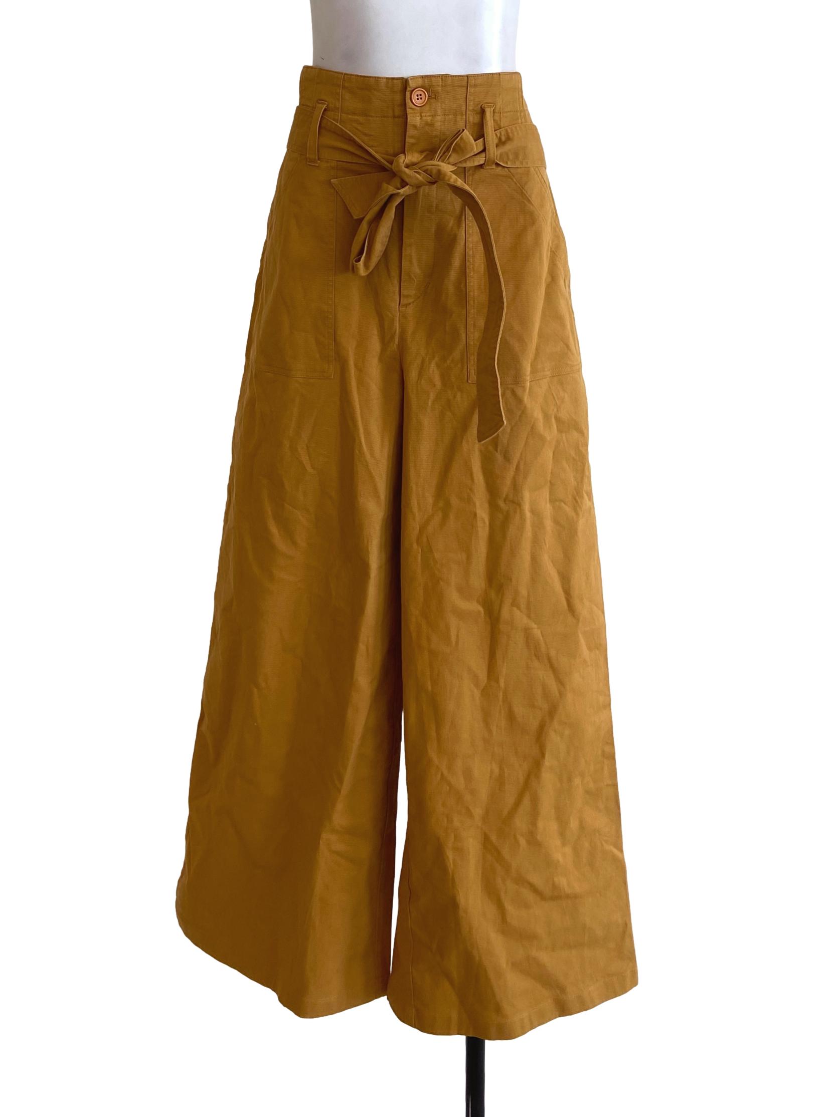Canary Yellow Straight Herringbone Jeans