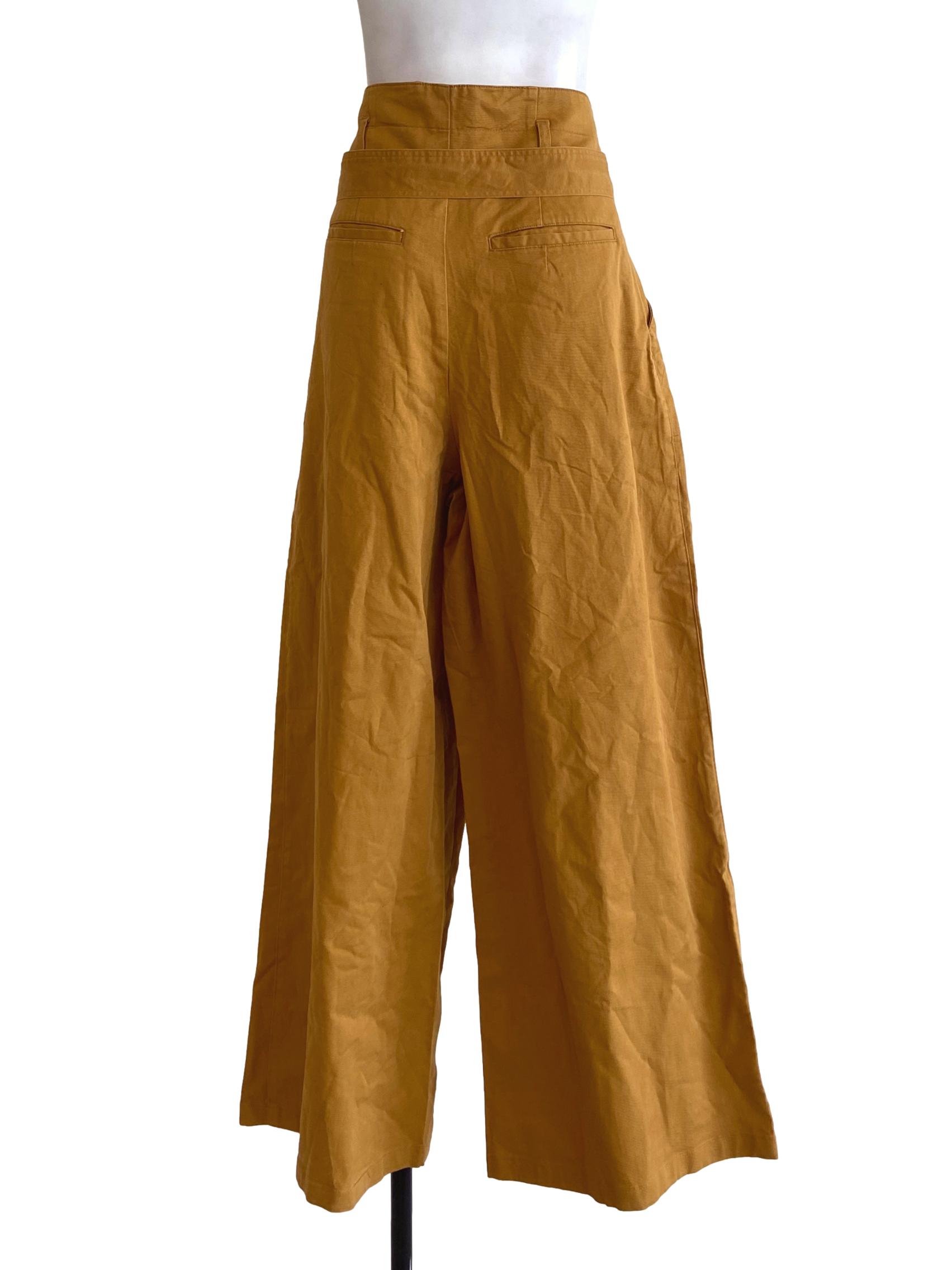 Canary Yellow Straight Herringbone Jeans