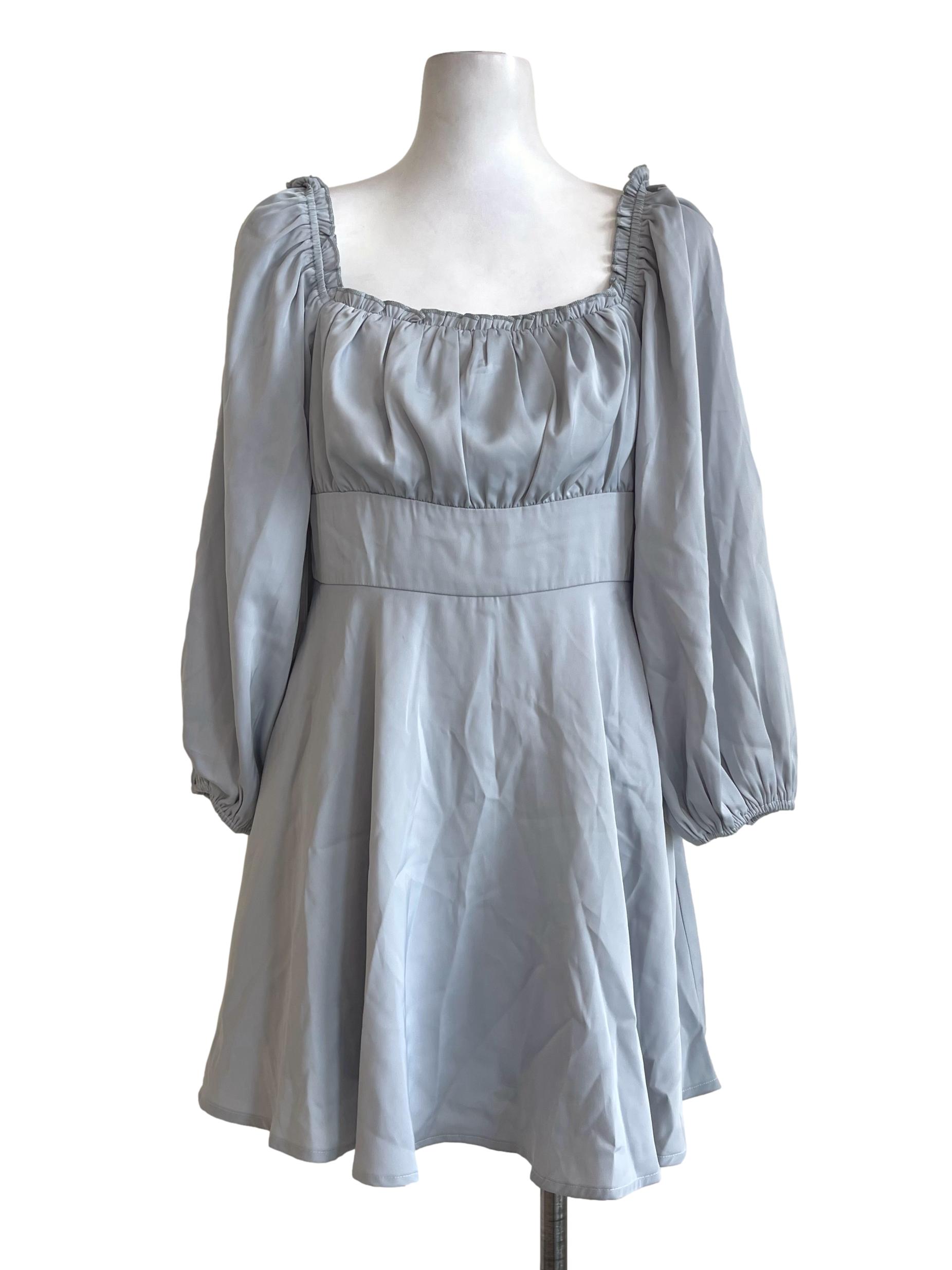 Light Grey Corelia Romper Dress