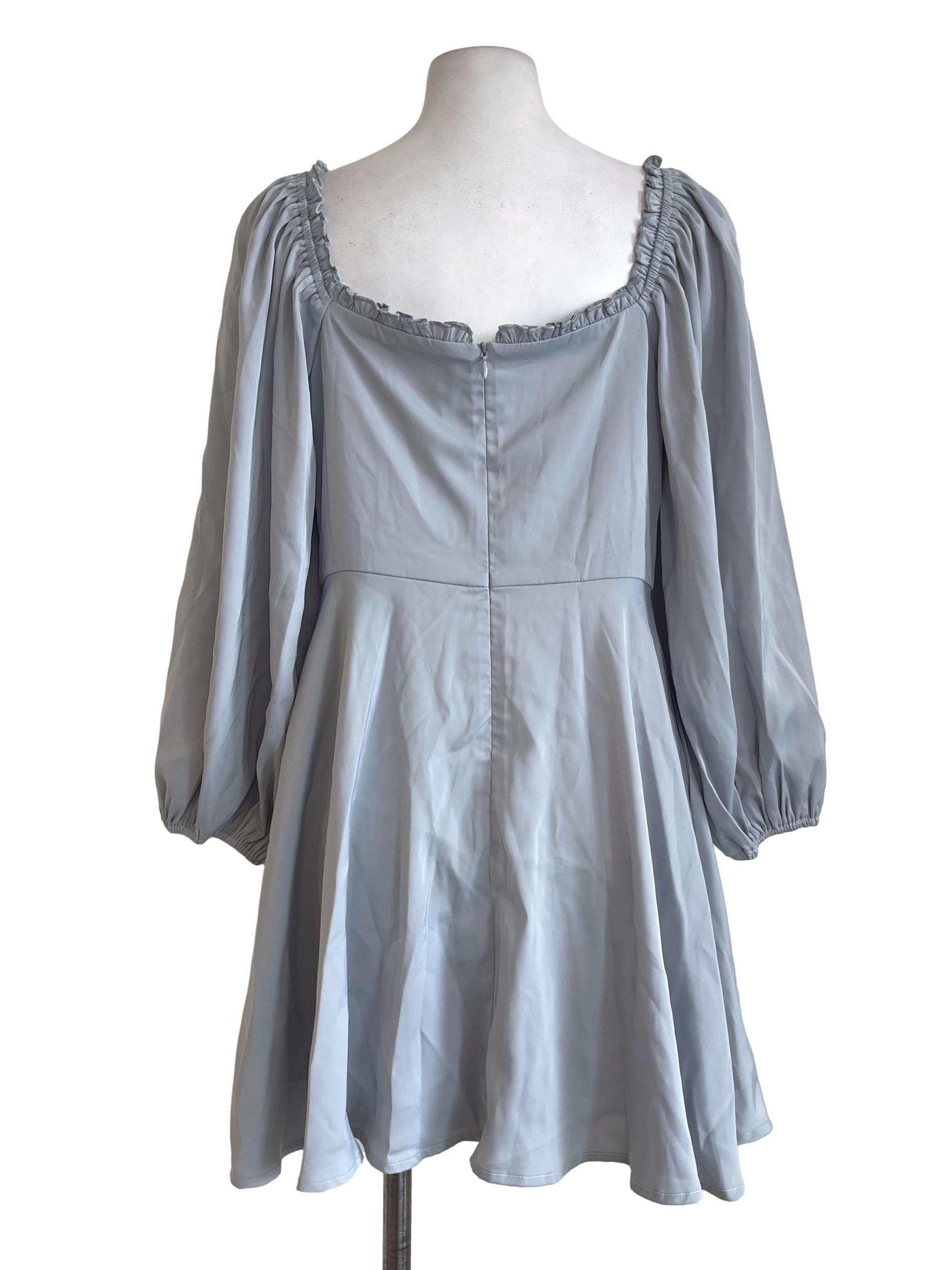 Light Grey Corelia Romper Dress