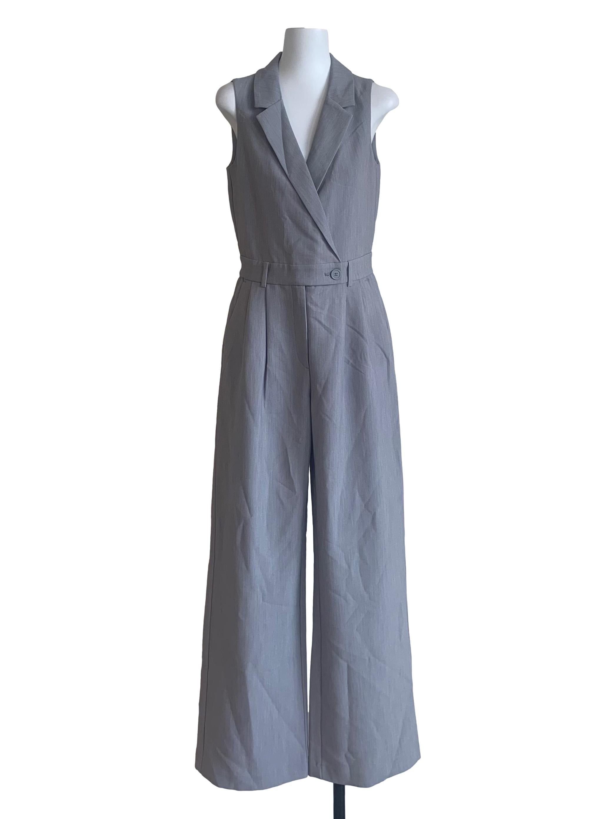 Fossil Grey Wide Leg Jumpsuit