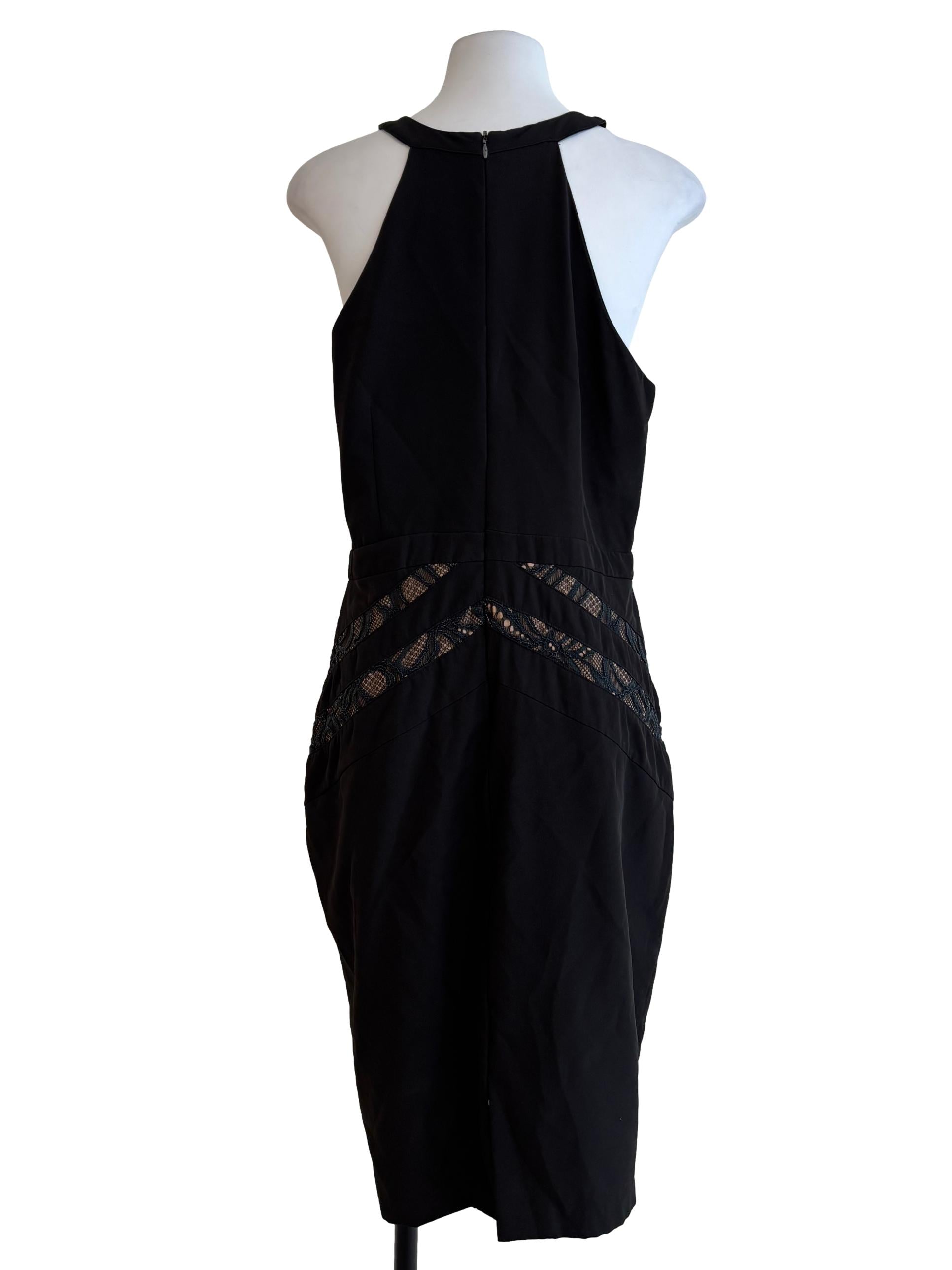 Raven Black Halter Sheath Dress