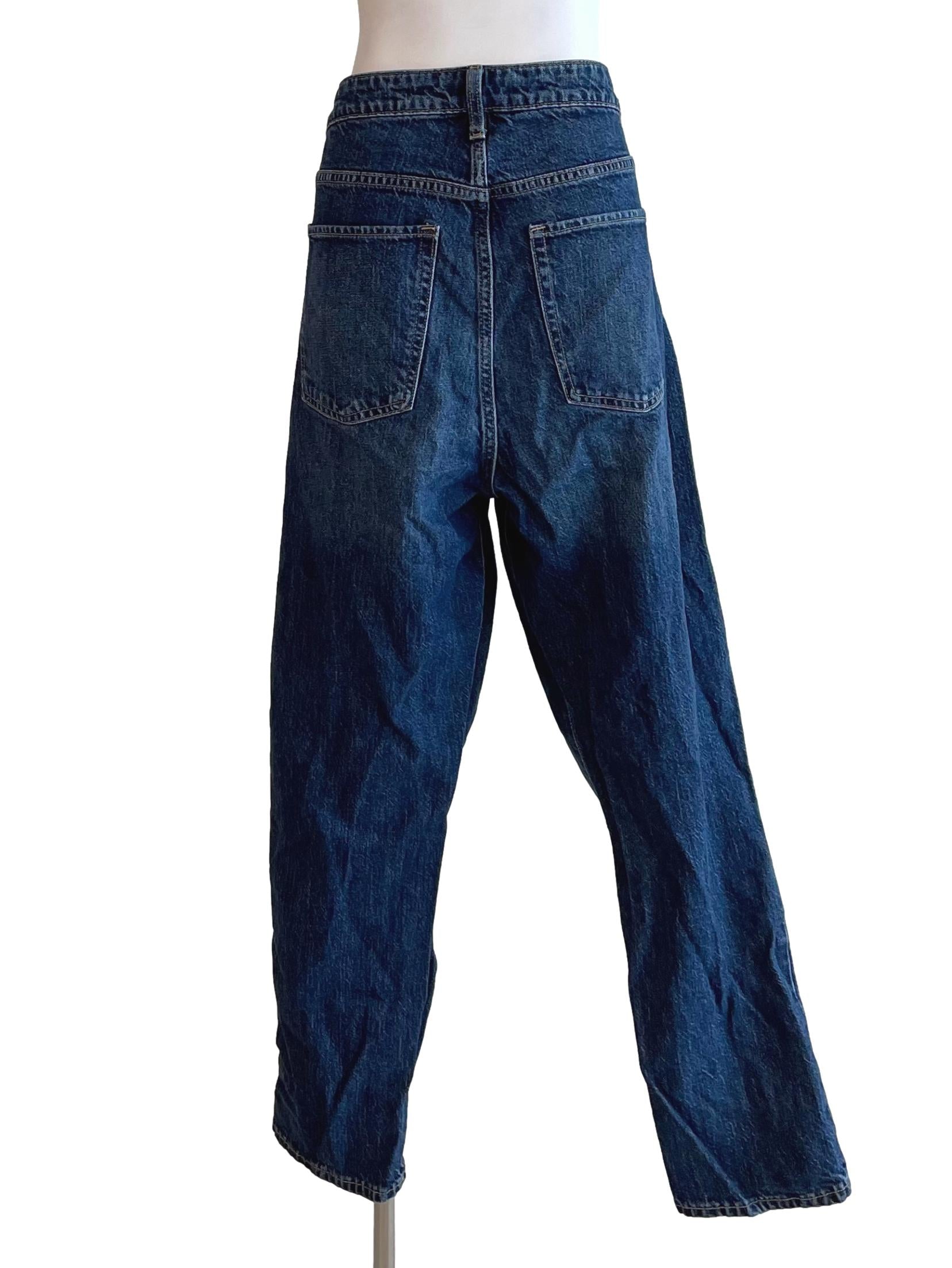 Denim Washed Boyfriend Jeans