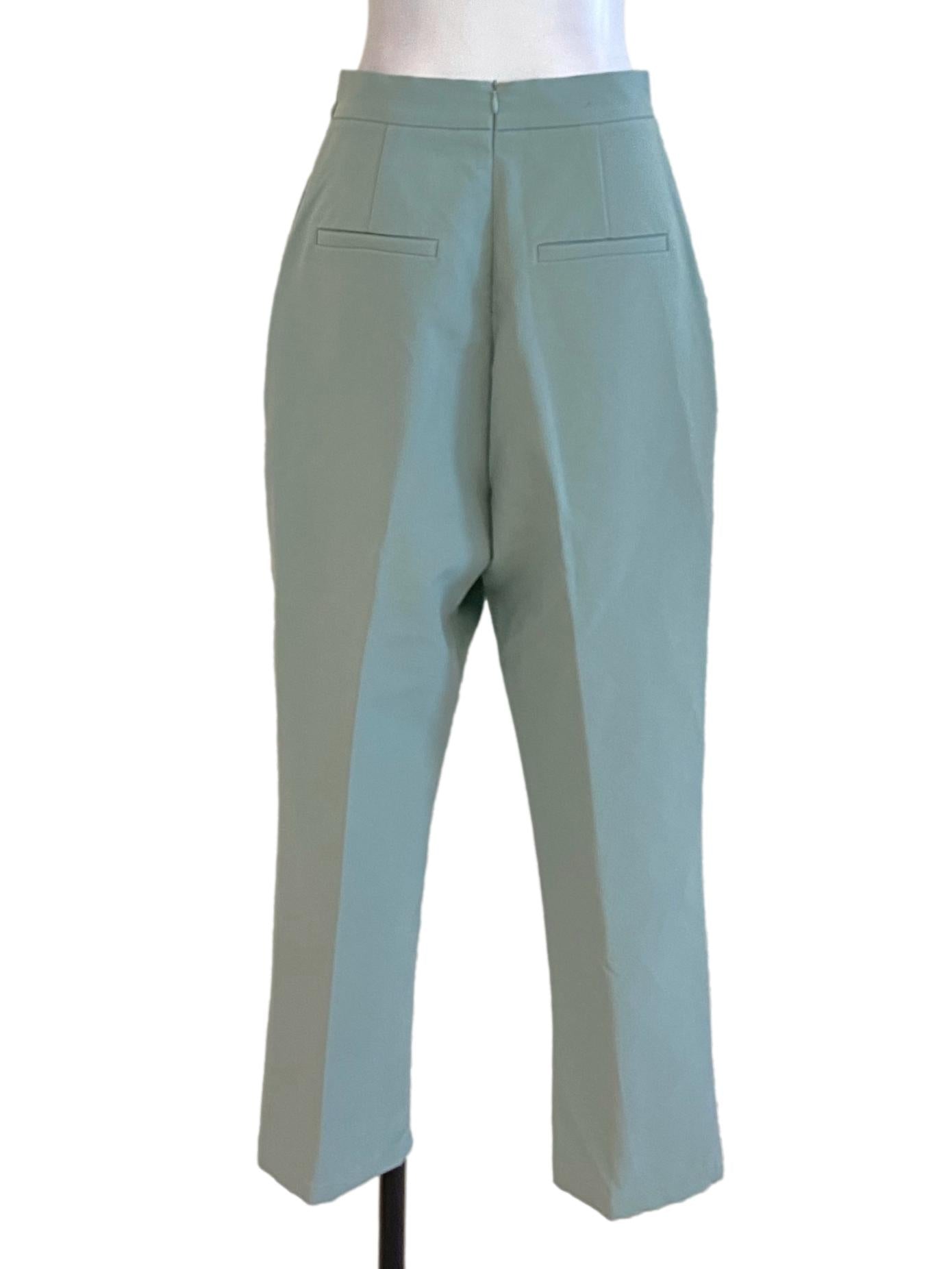 Mint Green High Waisted Formal Pants LB