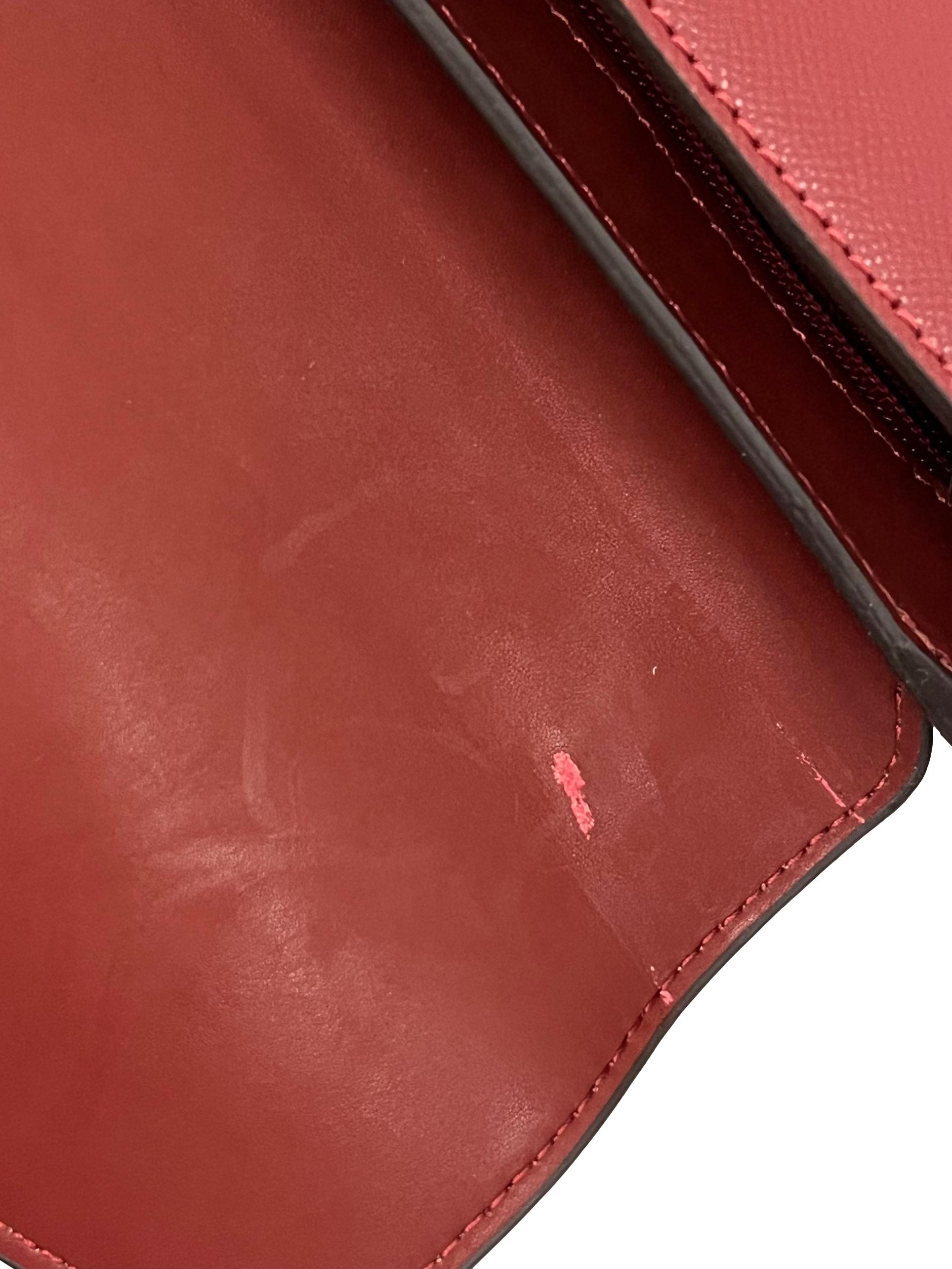 Maroon Bleecker Studded Two Way Handbag