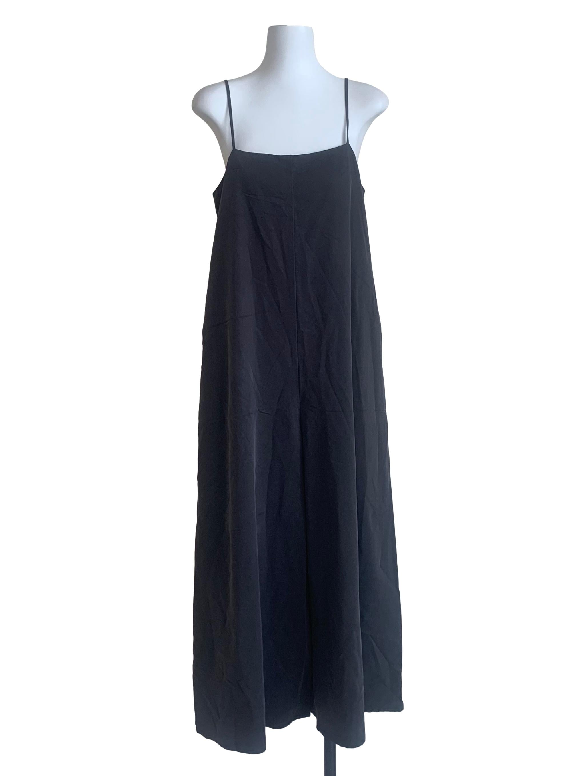 Grey Relaxed Rayon Jumpsuit OSN