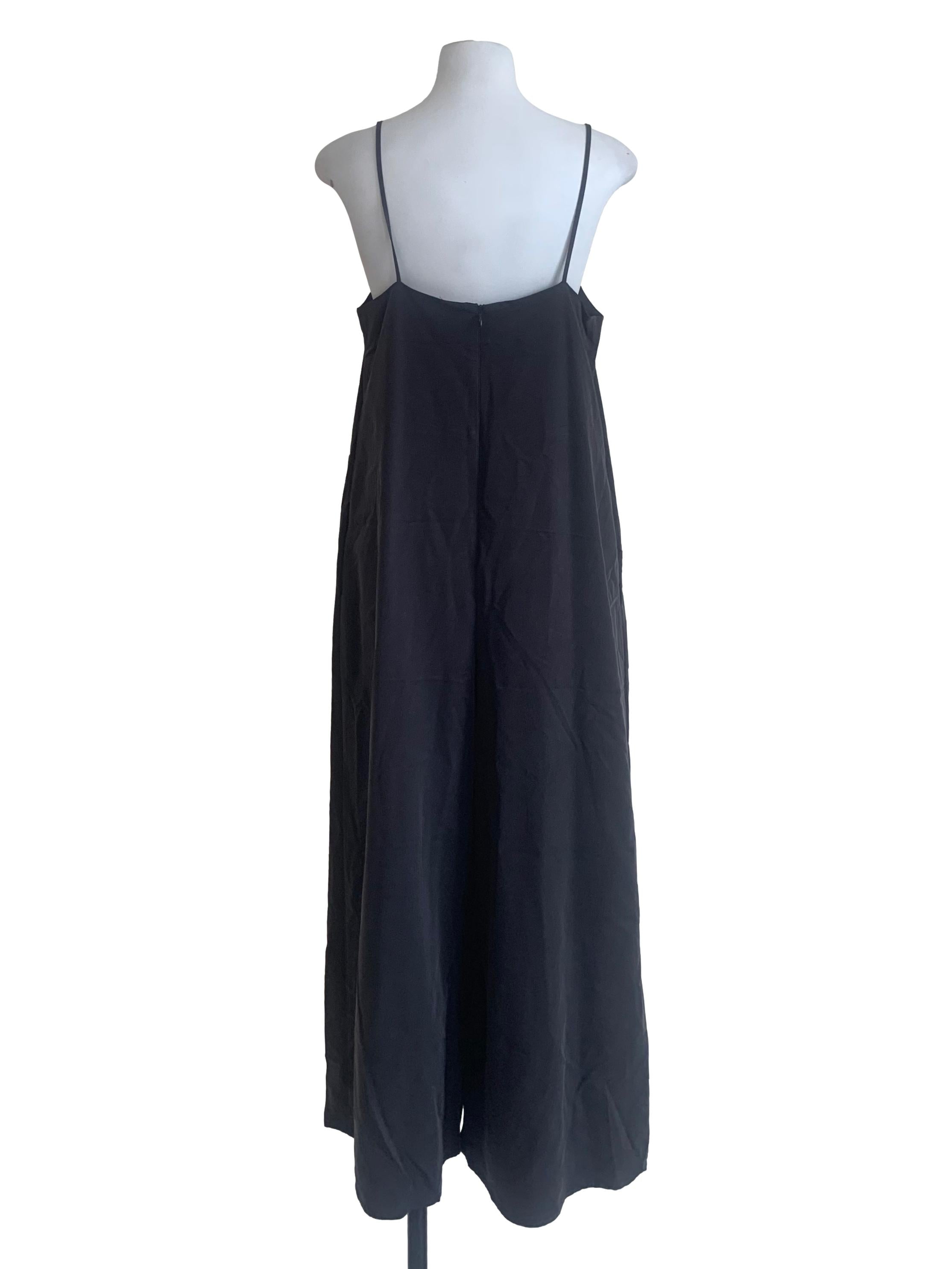Grey Relaxed Rayon Jumpsuit OSN