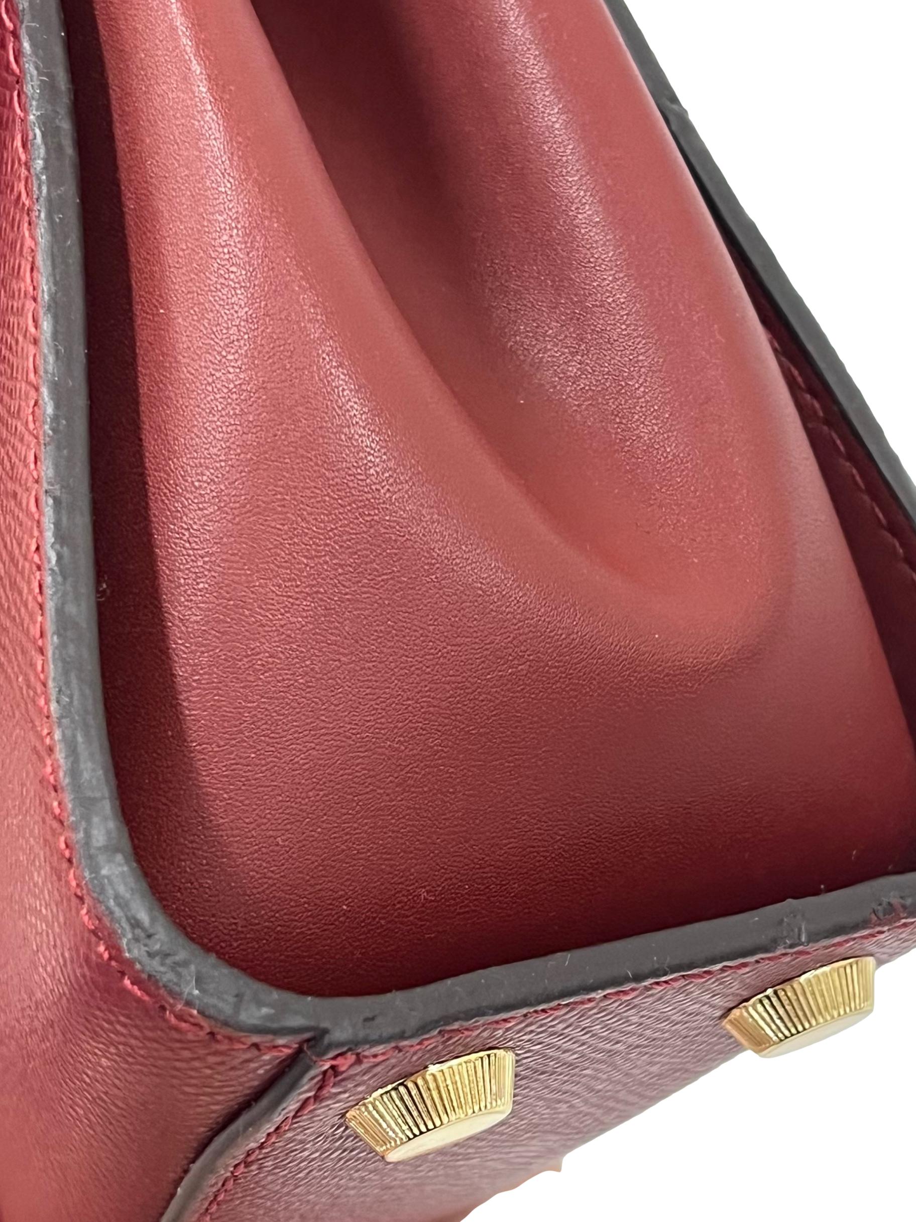 Maroon Bleecker Studded Two Way Handbag