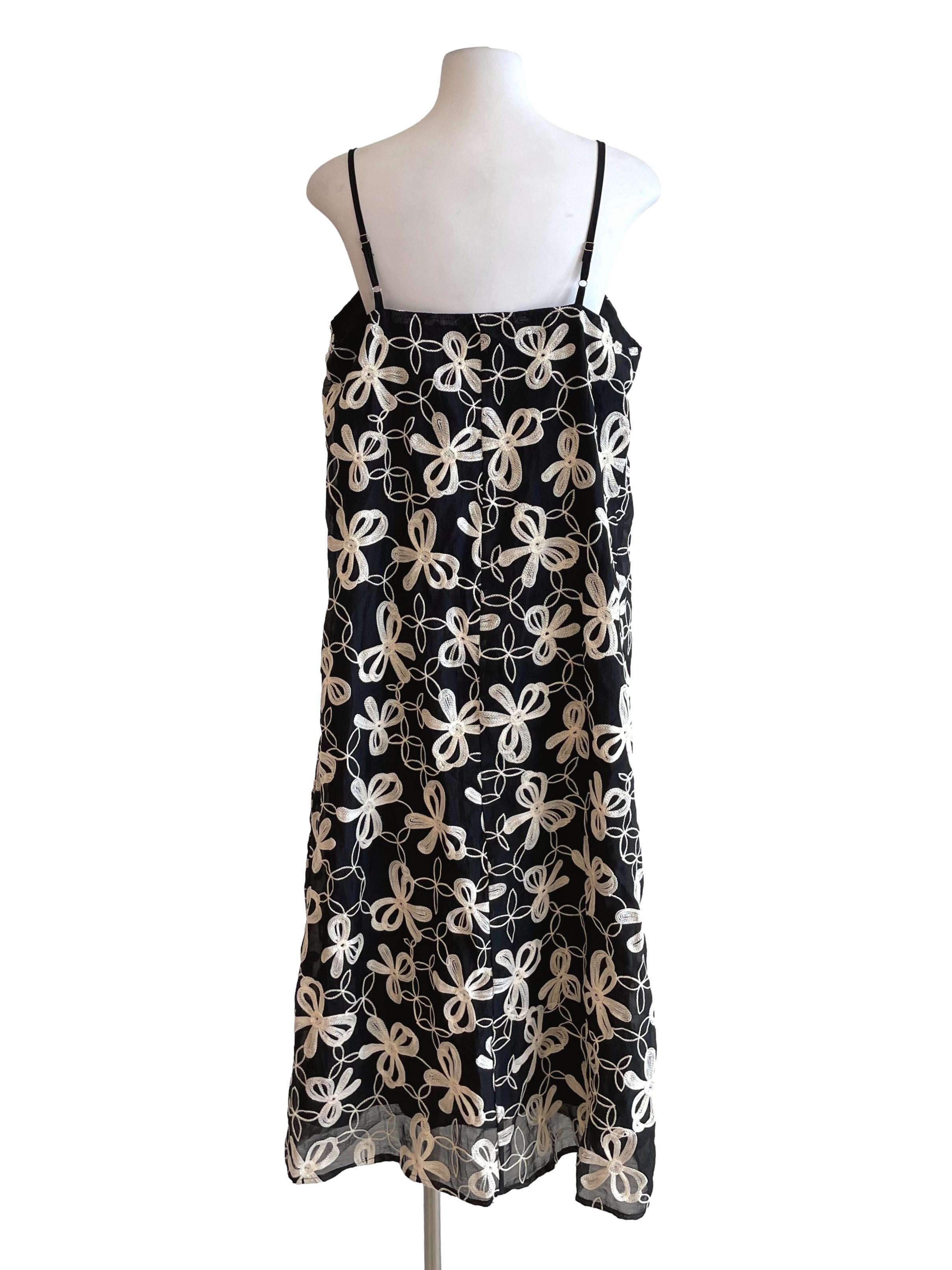 Black Bow Stitches Cami Dress