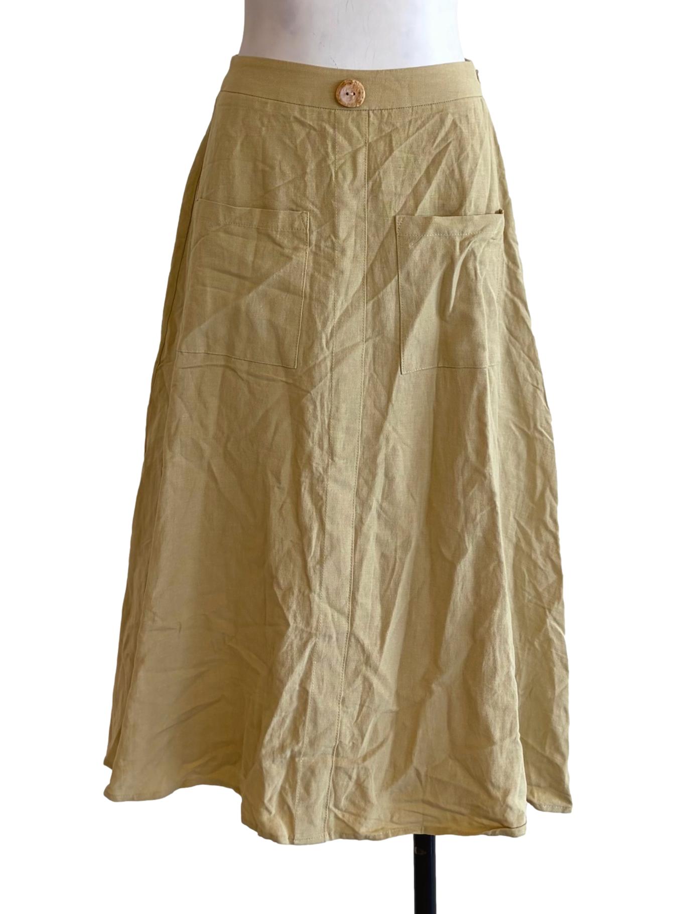 Sage Green A-Line Skirt TCL