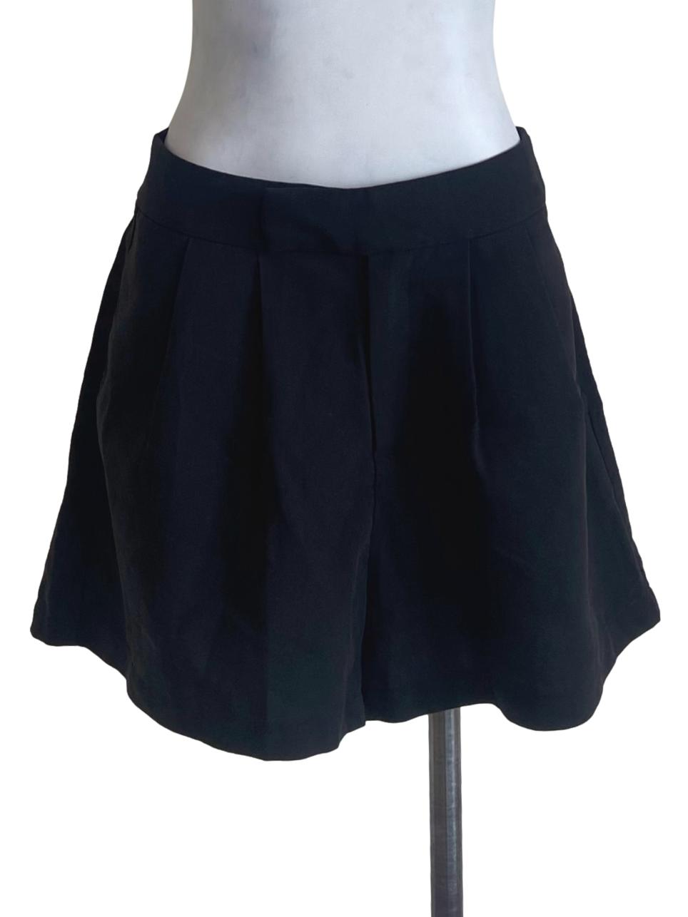 Black Twill Shorts