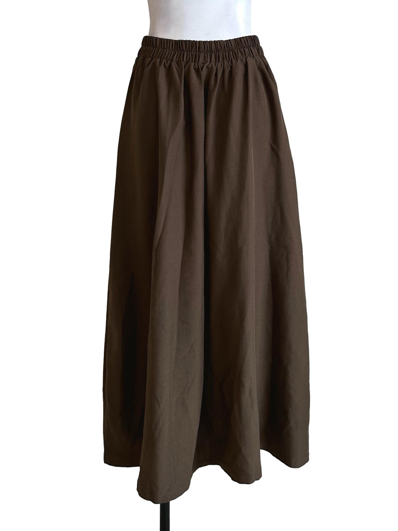 Dark Coffee Brown Skirt