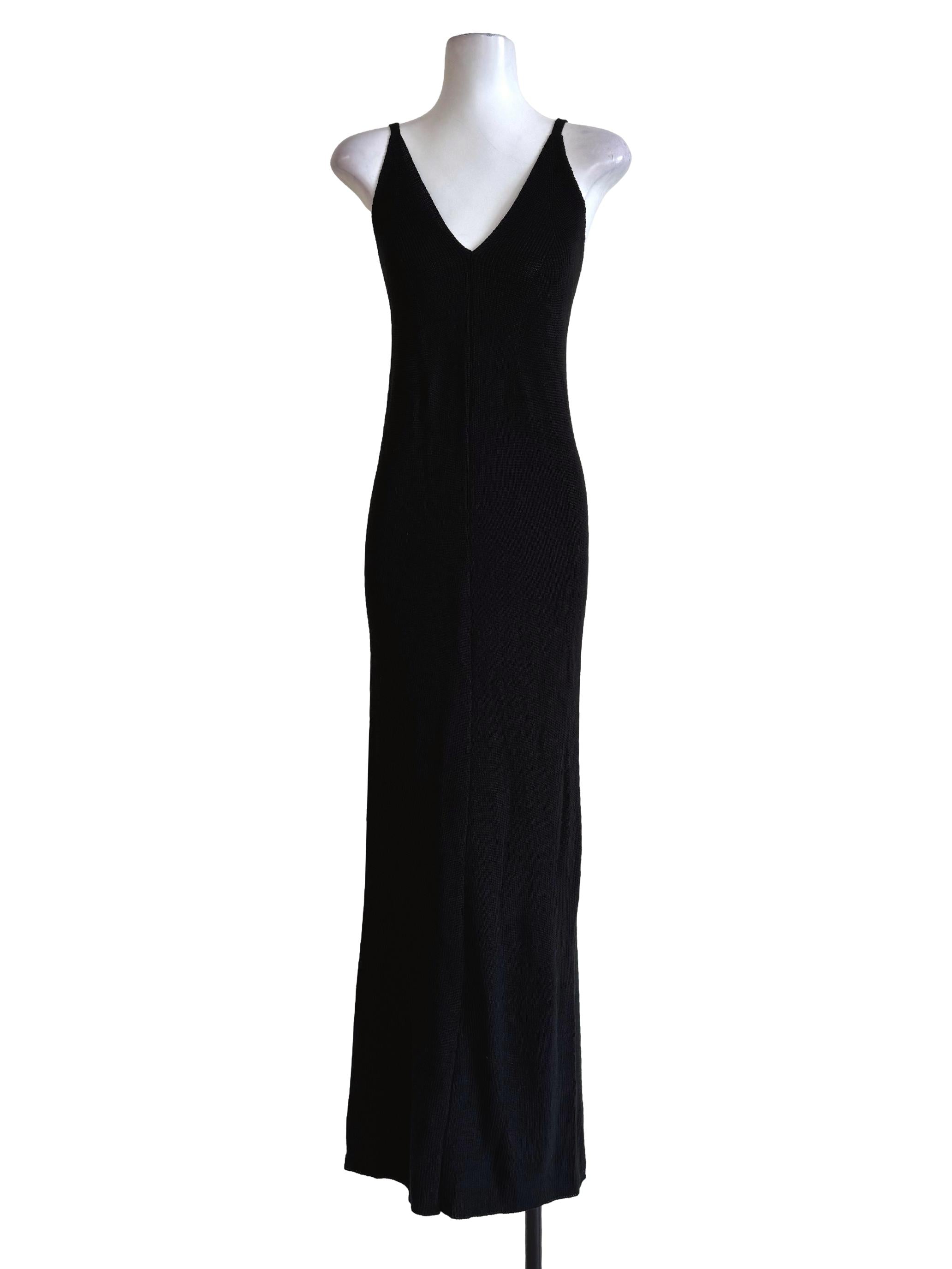 Ink Black Knitted Dress