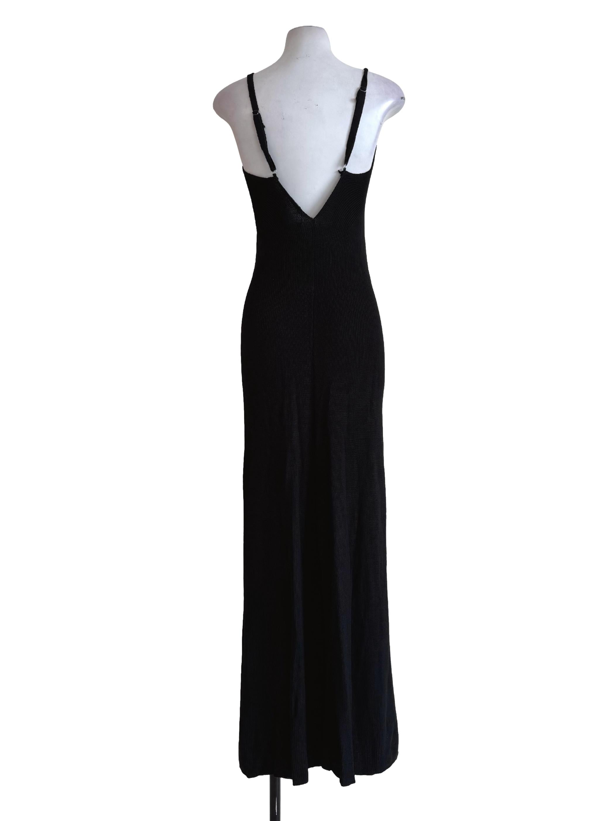 Ink Black Knitted Dress