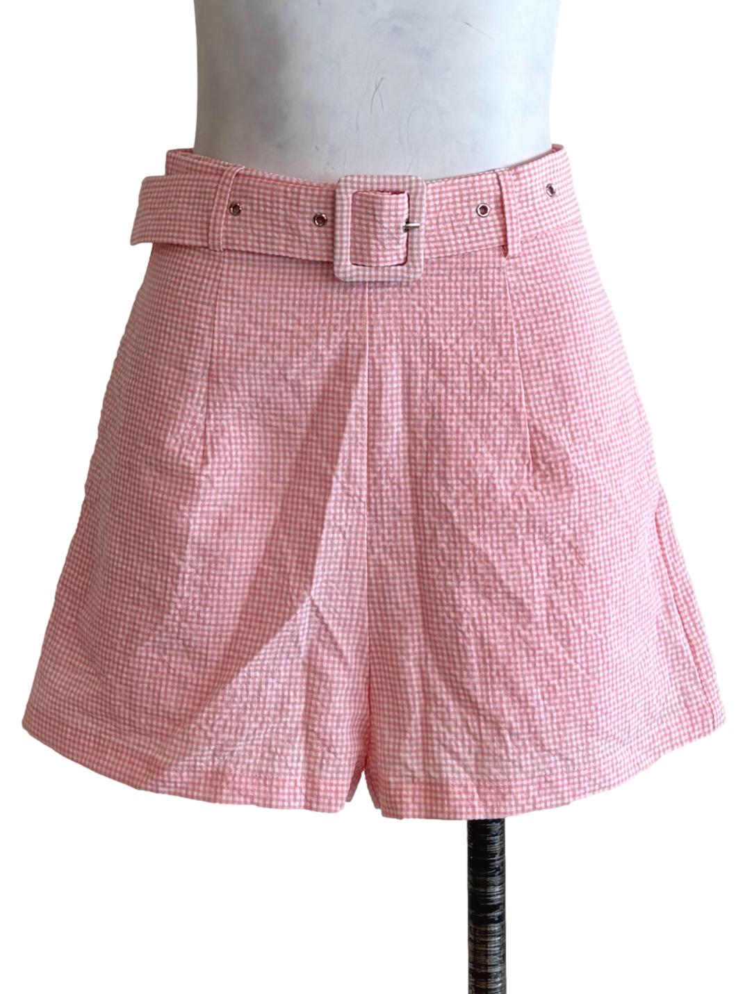 Bubblegum Pink Gingham Shorts