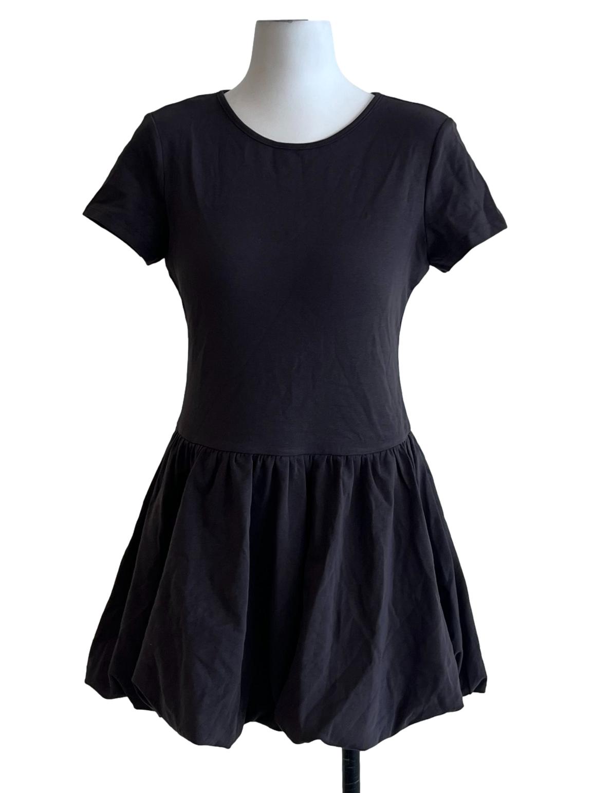 Stone Grey Jewel Neckline Empire Dress