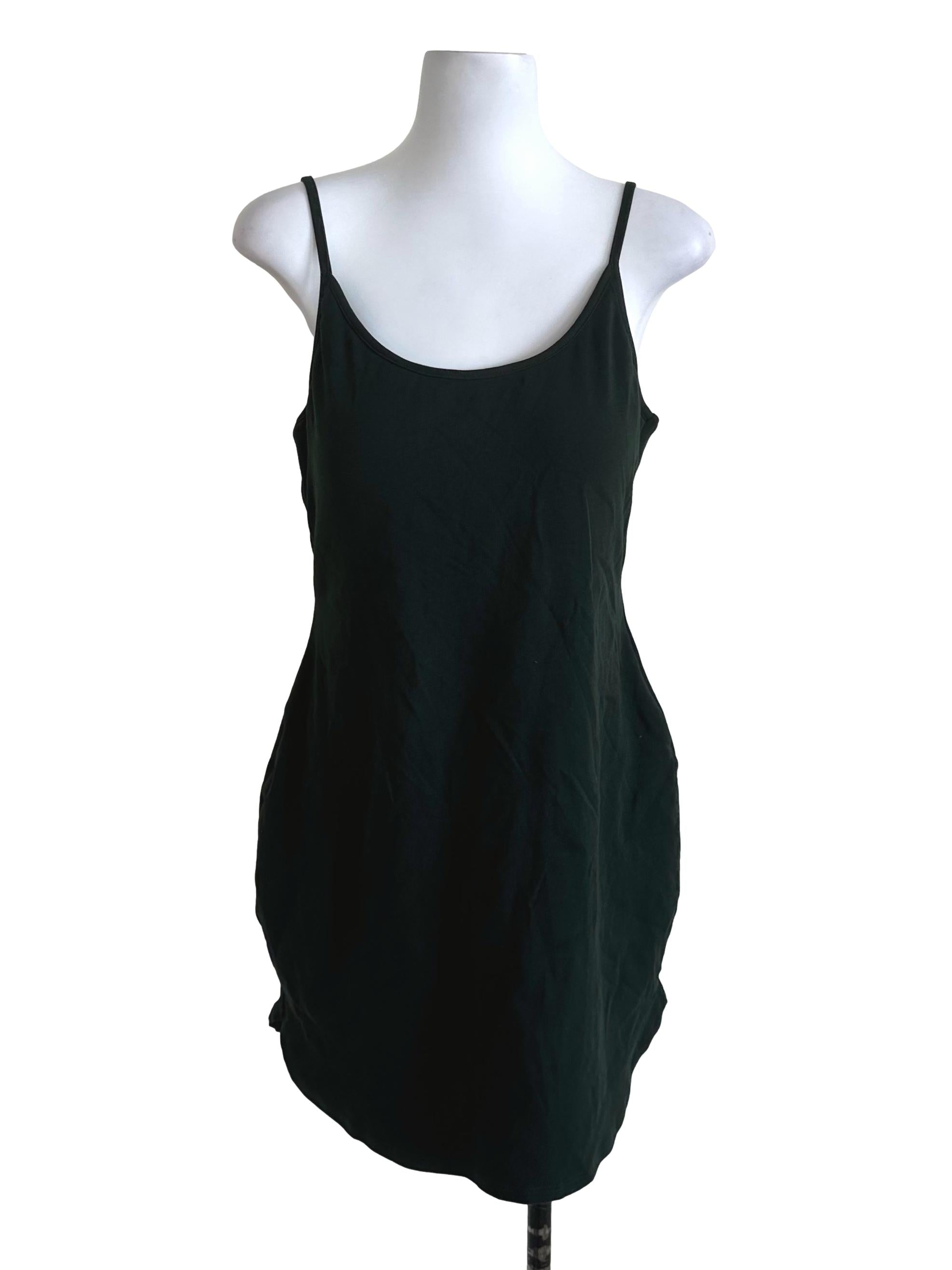 Dark Emerald Green Plain Dress