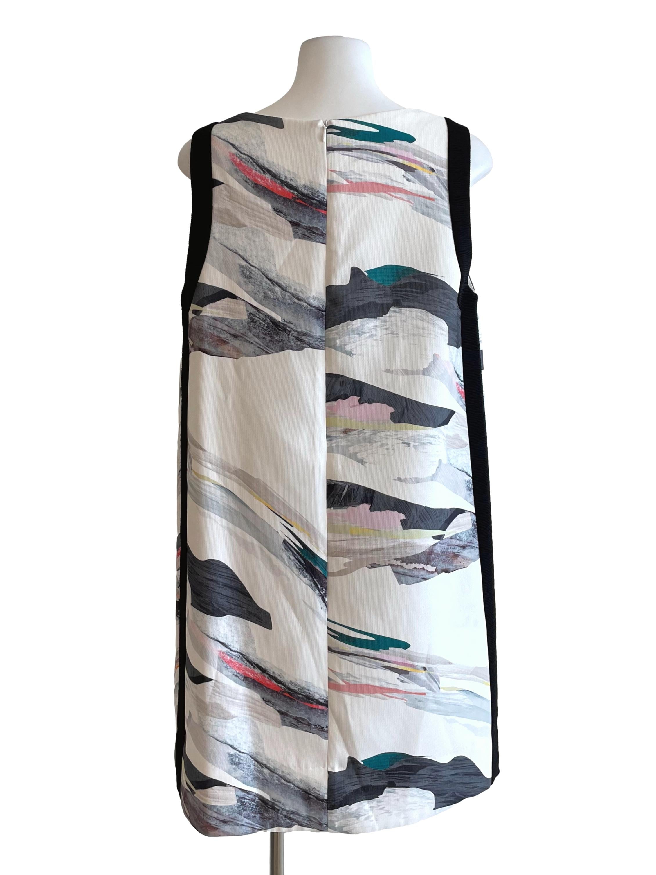 White Painting A-Line Dress