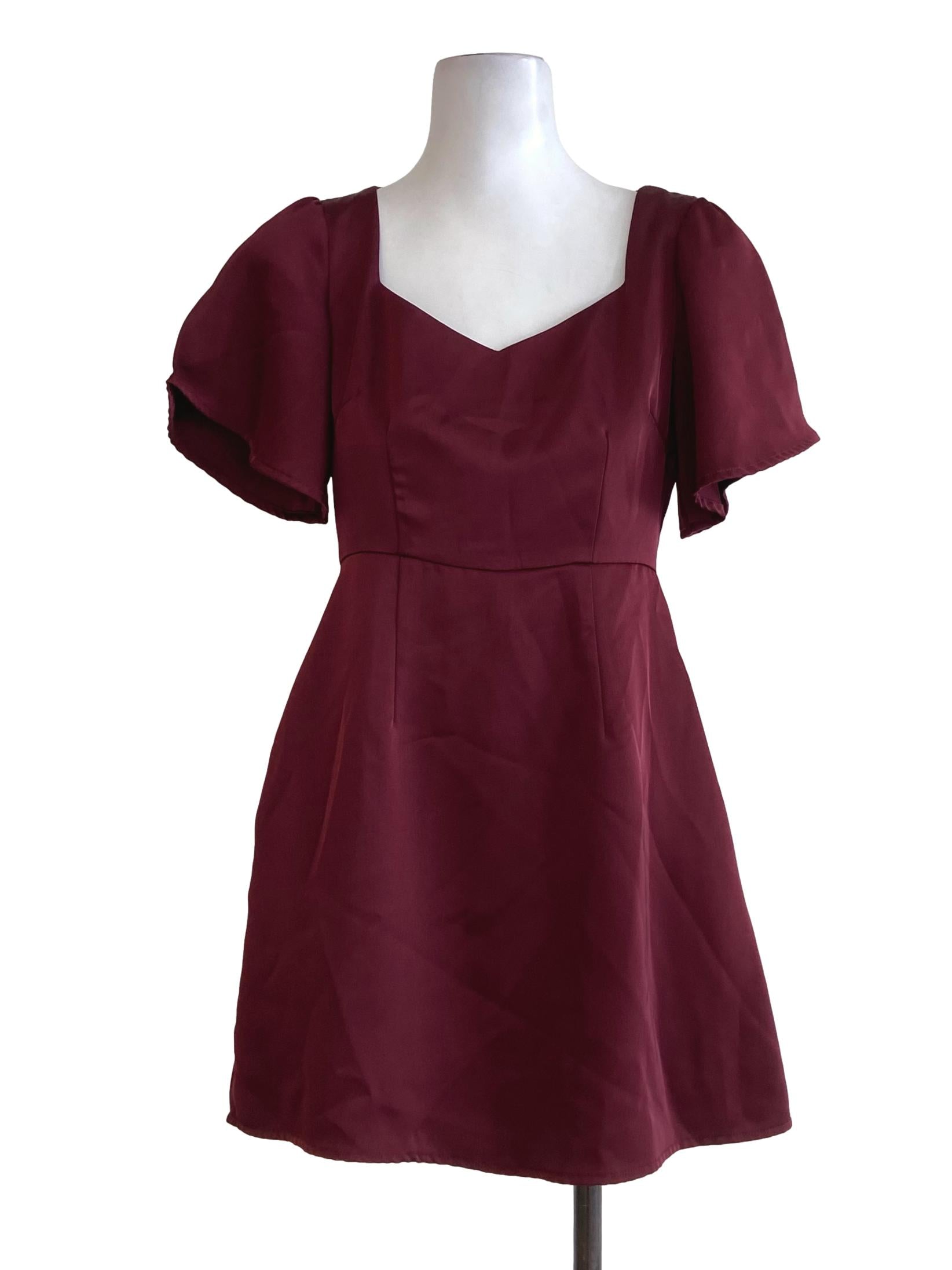 Currant Red Silk Fabric Rompers