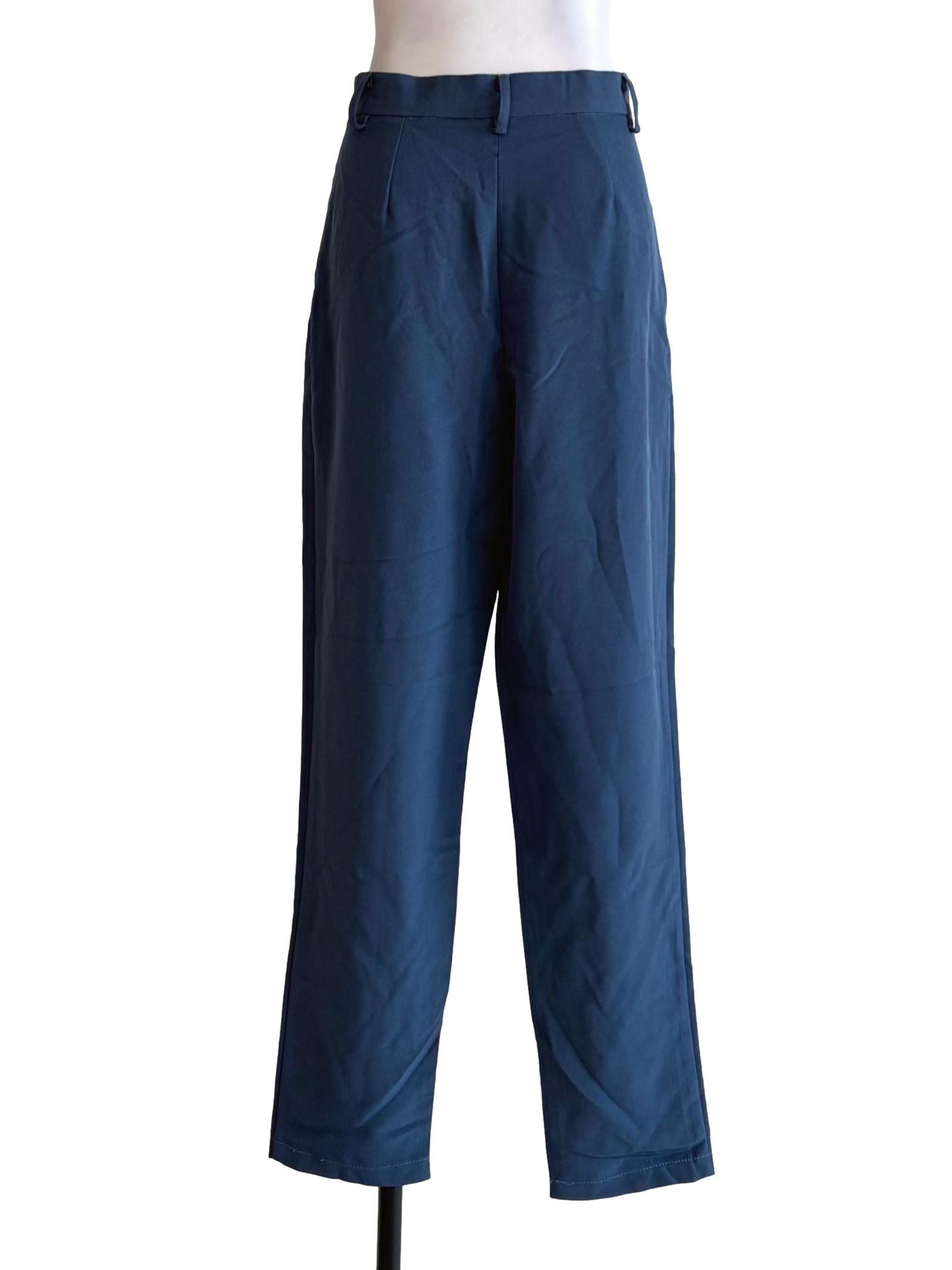 Stone Blue Straight Pants