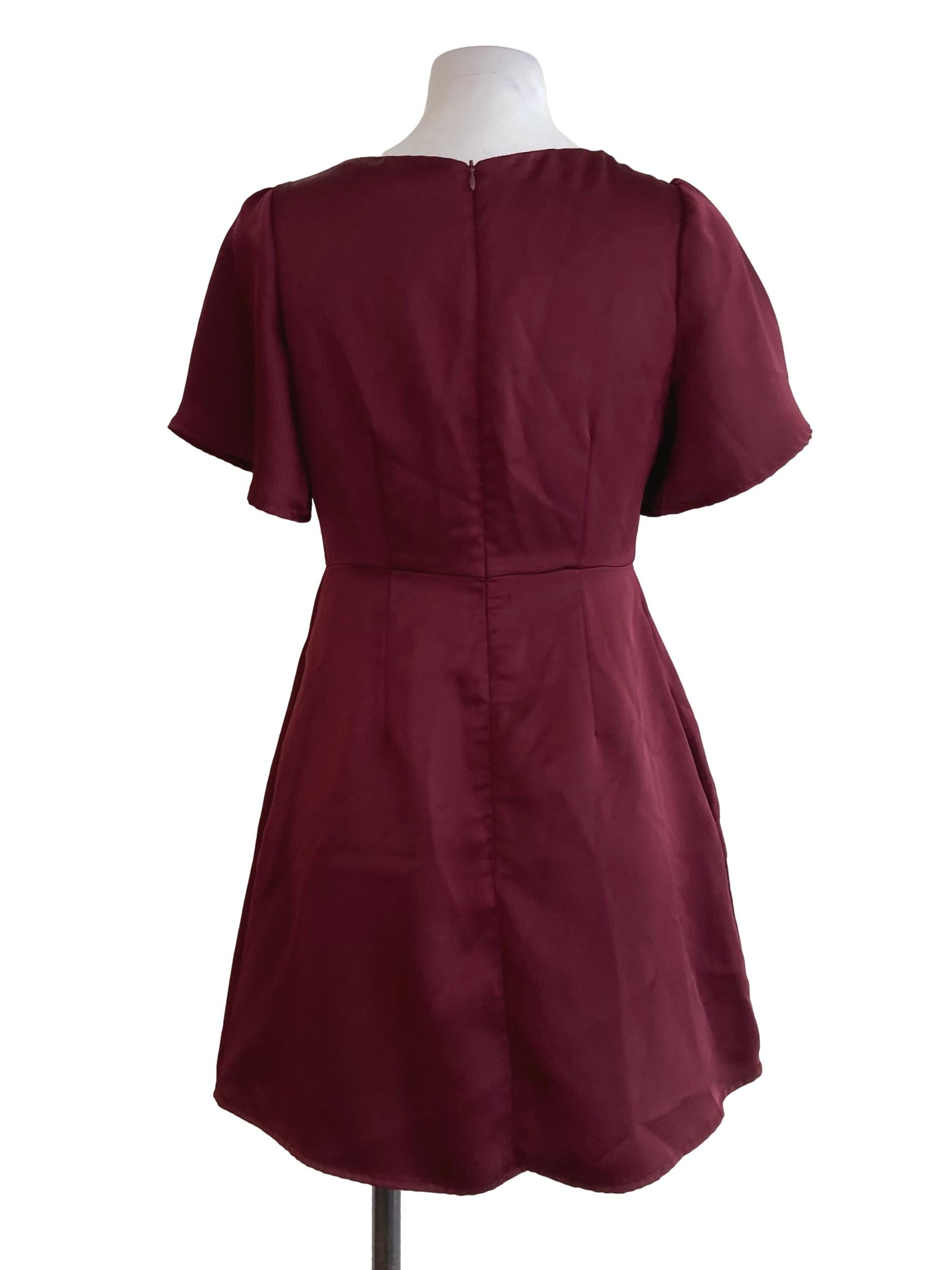 Currant Red Silk Fabric Rompers