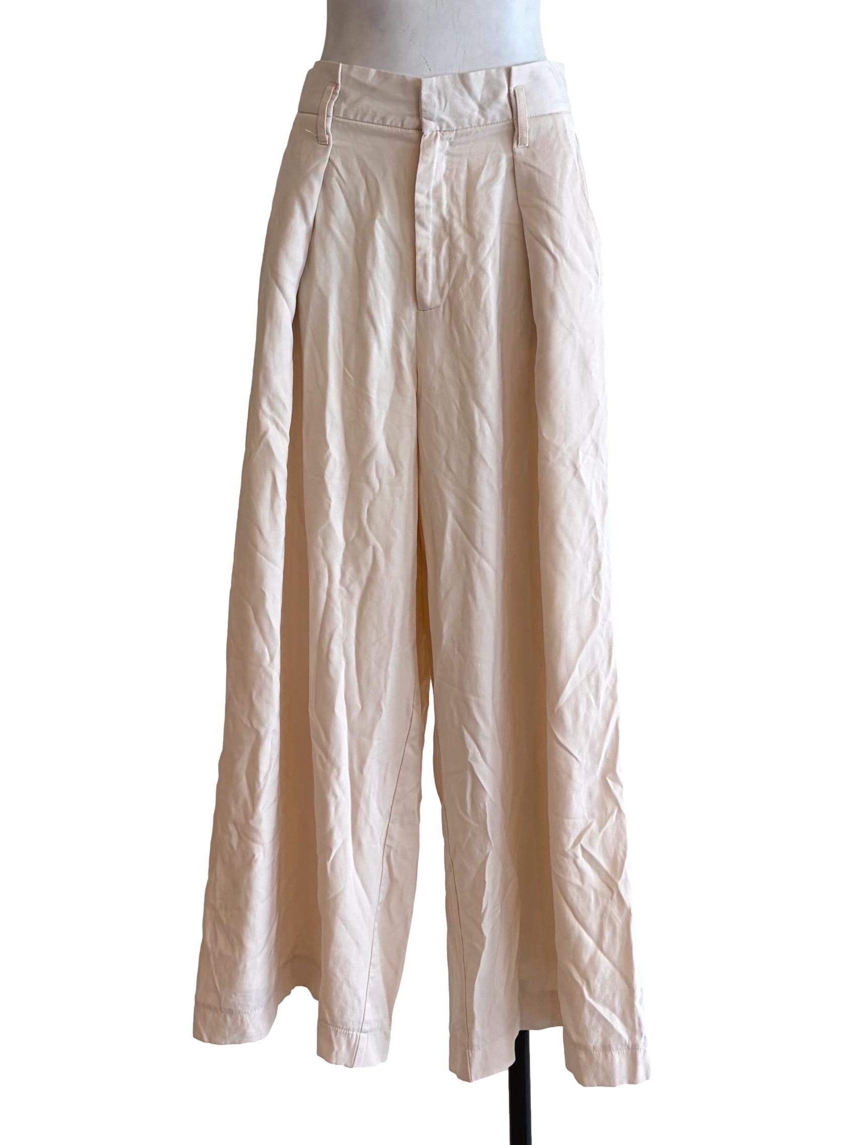 Pearl White Wide Pants