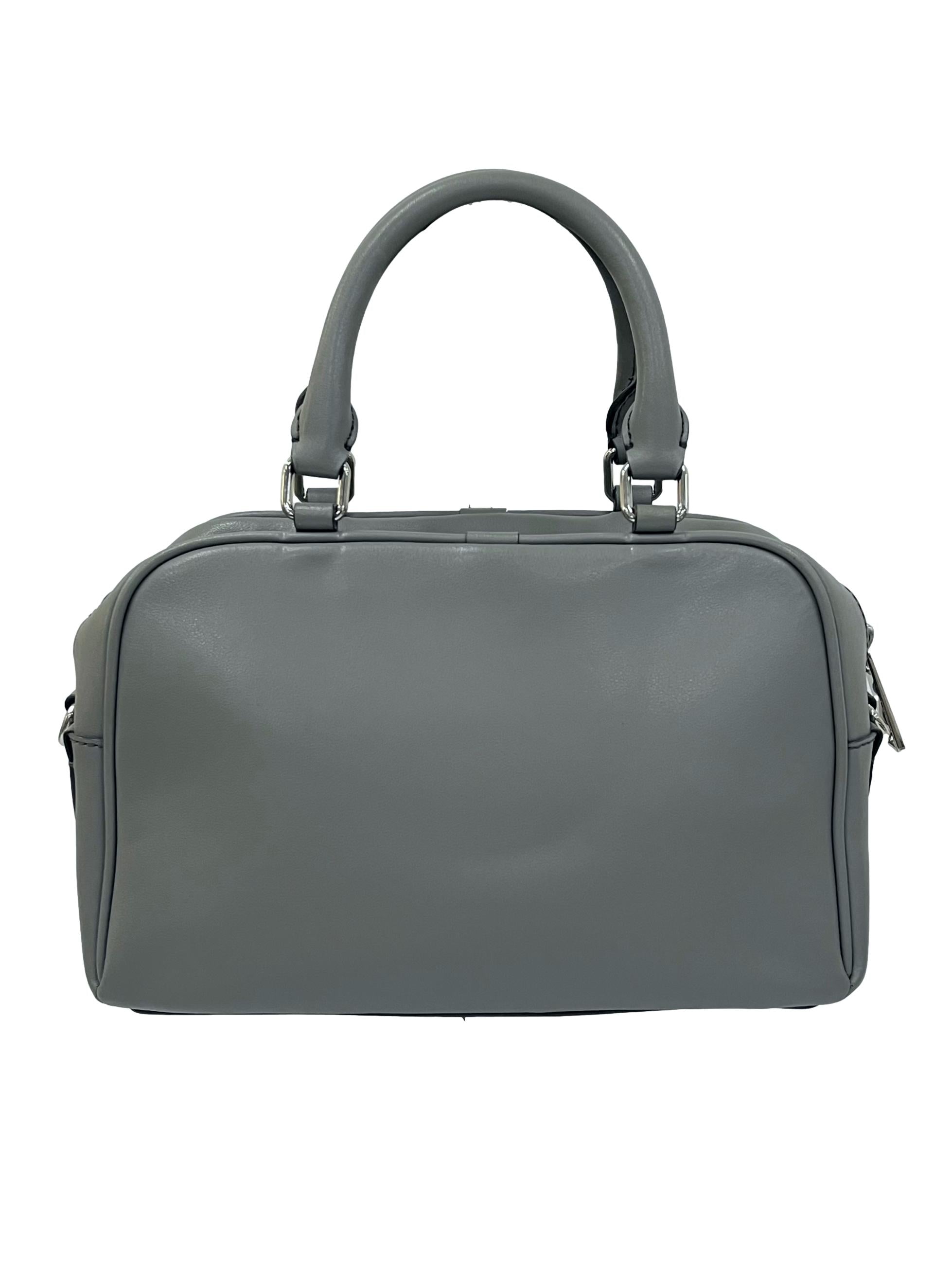 Grey Voyager Satchel Bag