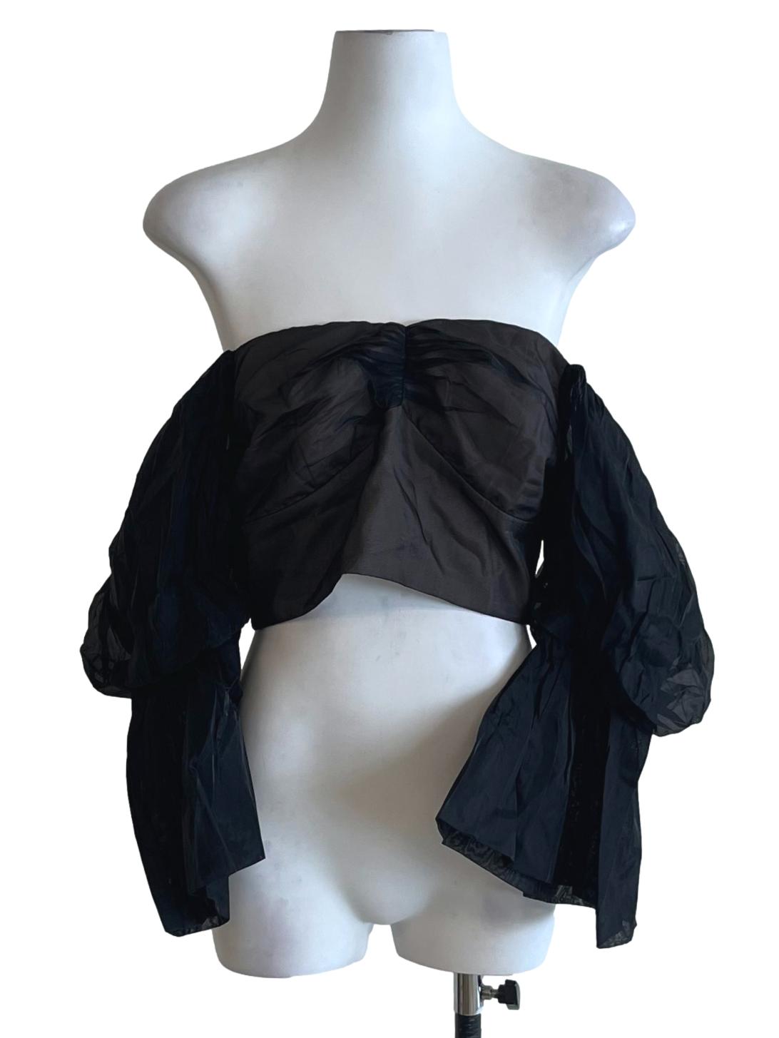 Black Sweetheart Off Shoulder Blouse