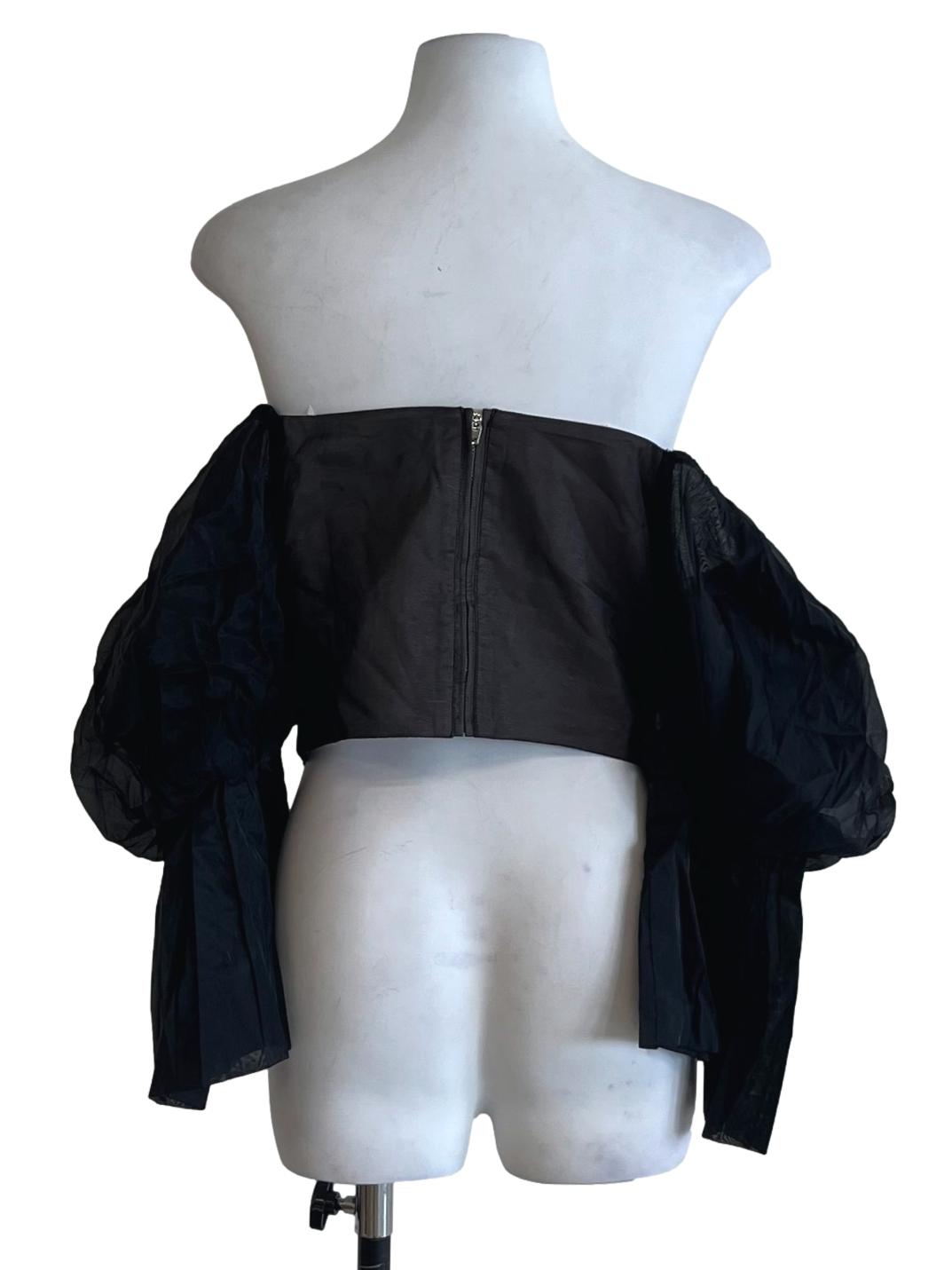 Black Sweetheart Off Shoulder Blouse