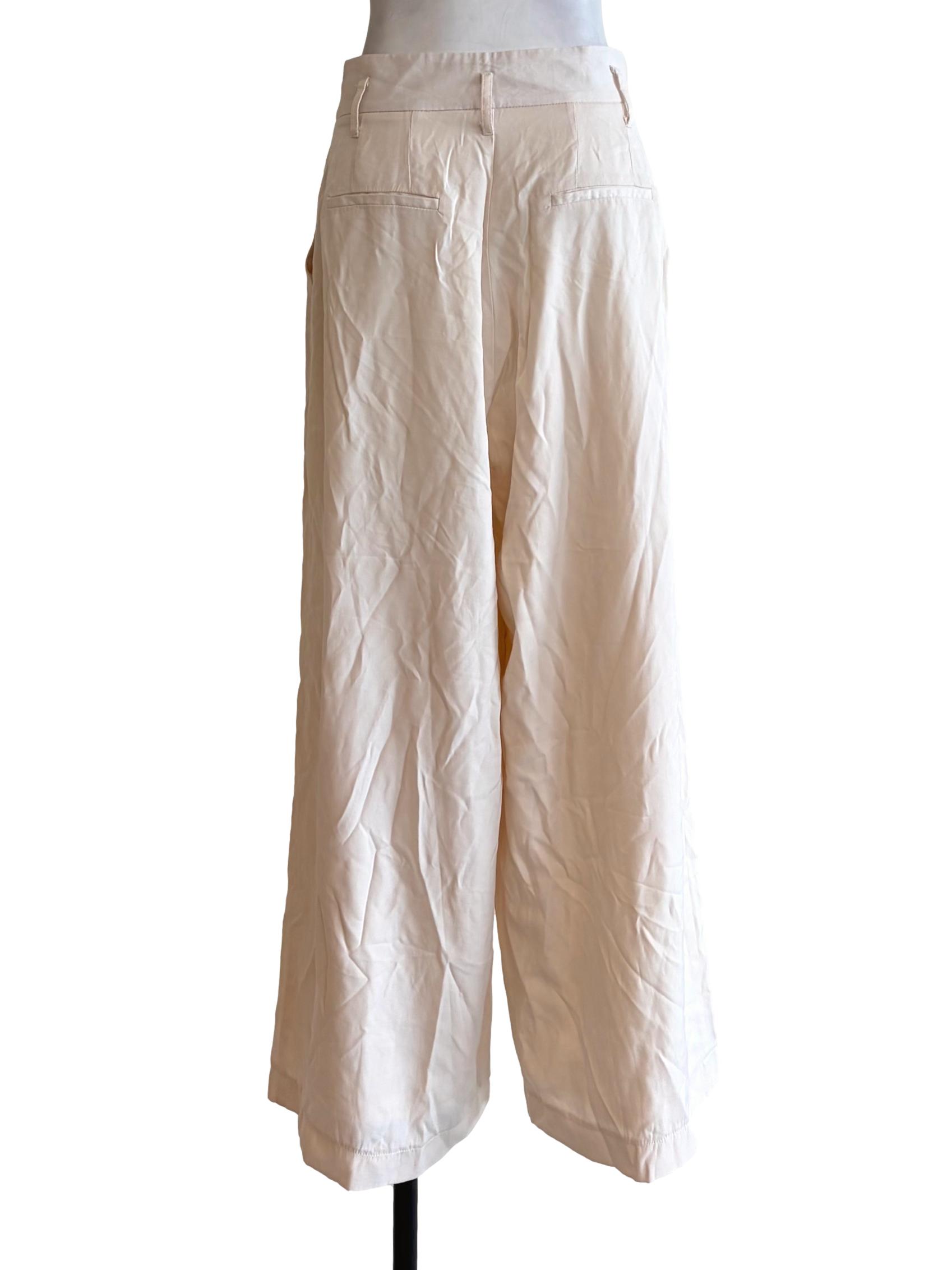 Pearl White Wide Pants