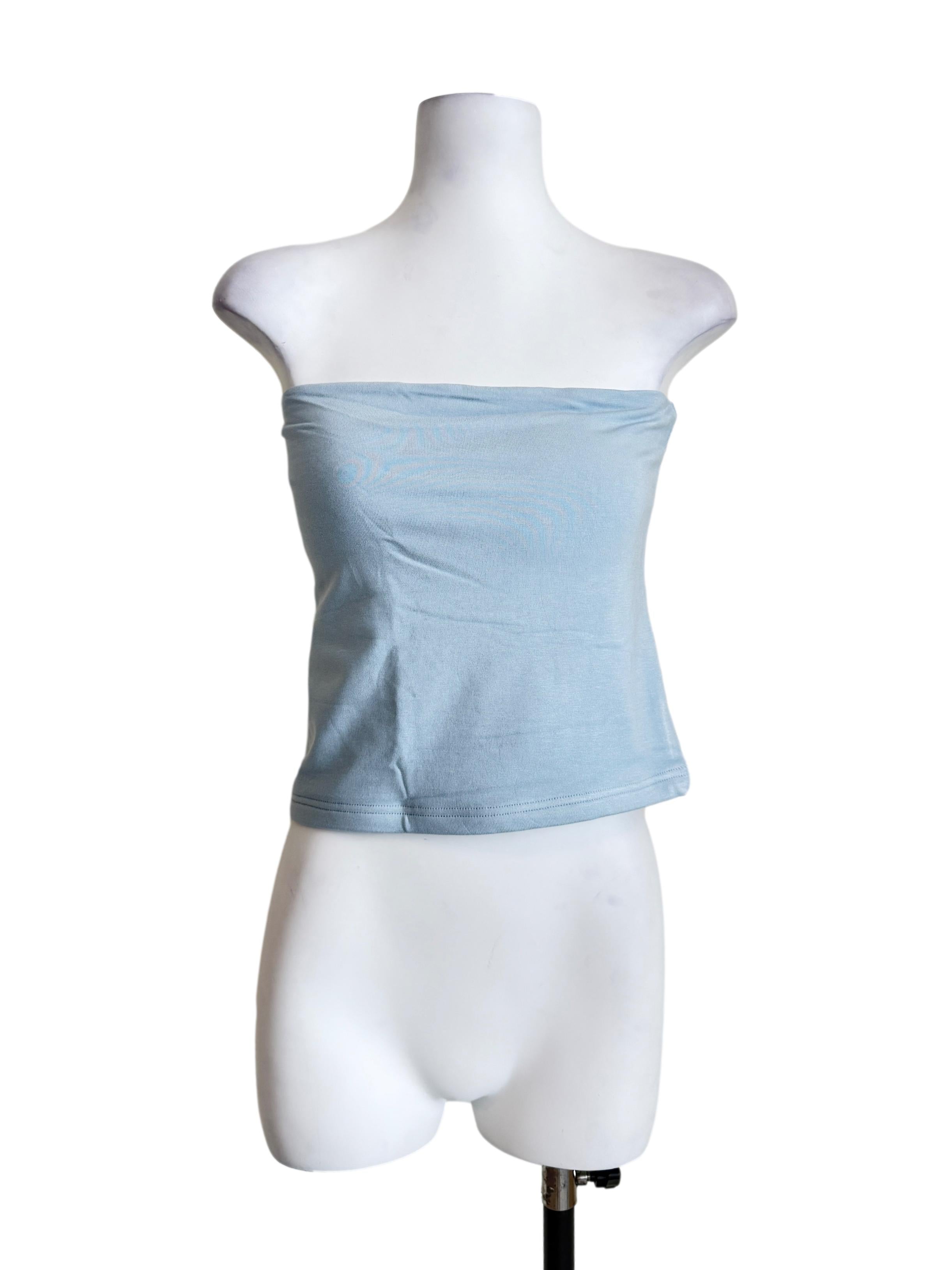 Blue Abbie Tube Padded Top TTR