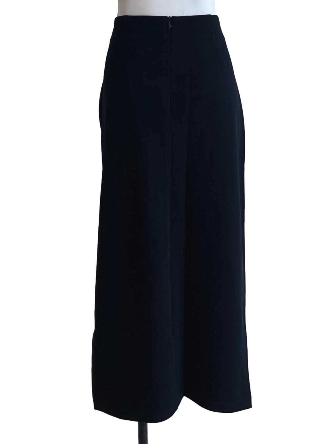 Navy Blue Plain Pencil Skirt