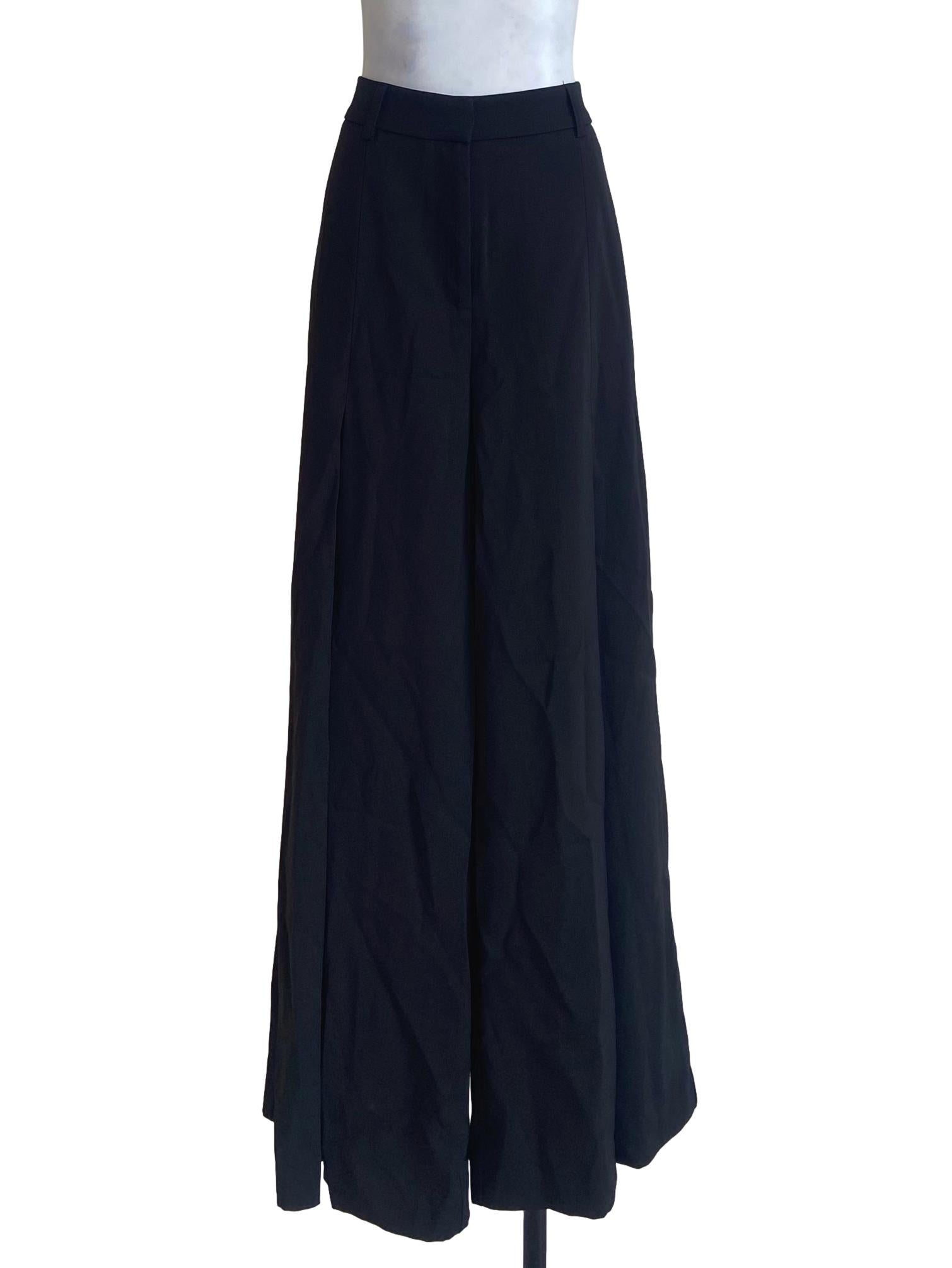 Black Herringbone Formal Pants