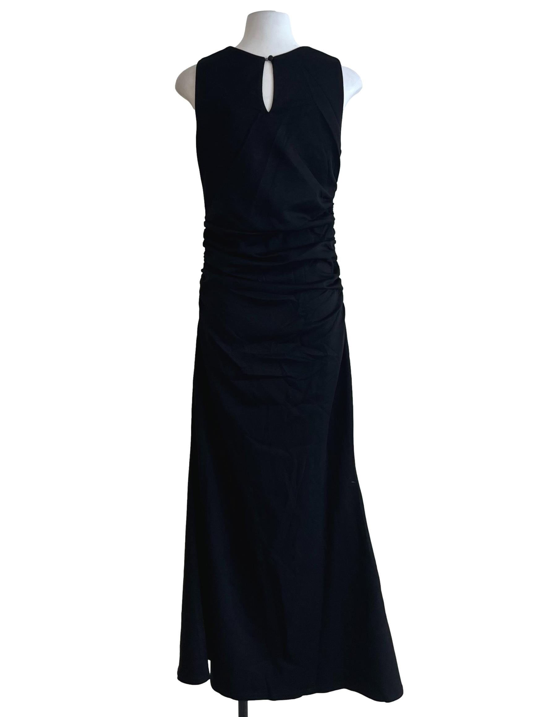 Black Jewel Neckline Shift Dress