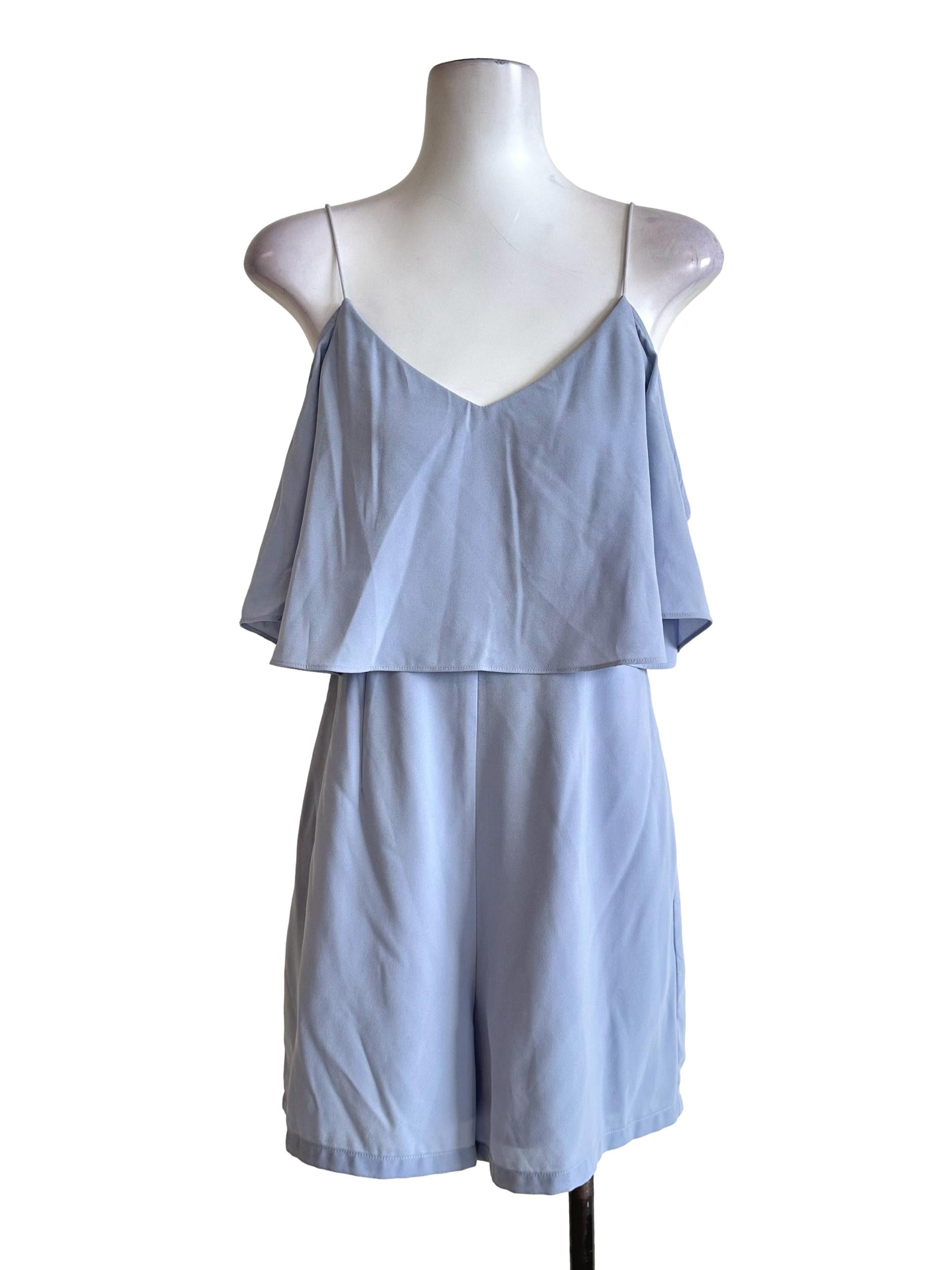 Powder Blue Cape Romper LB