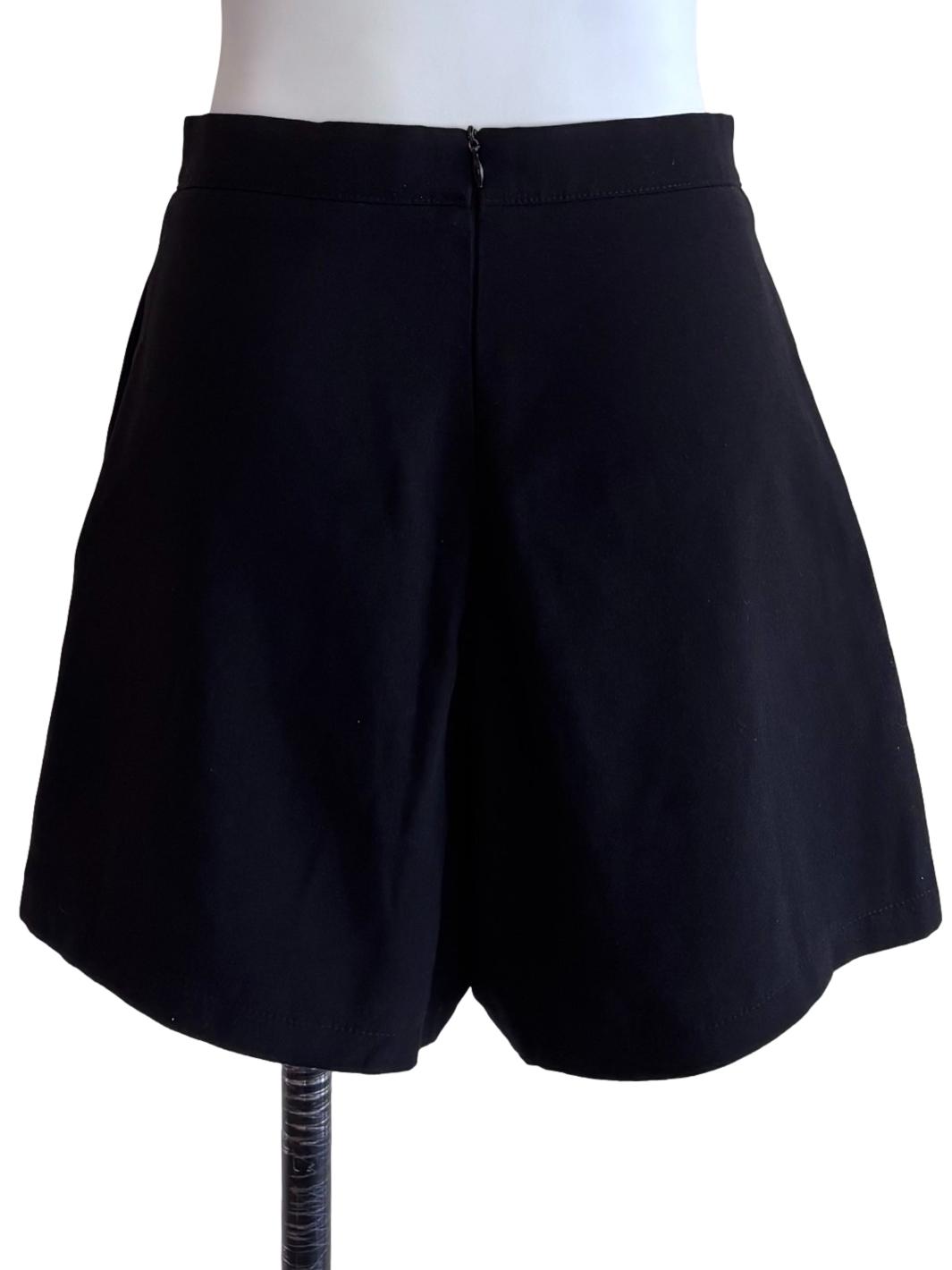 Crow Black Casual Shorts