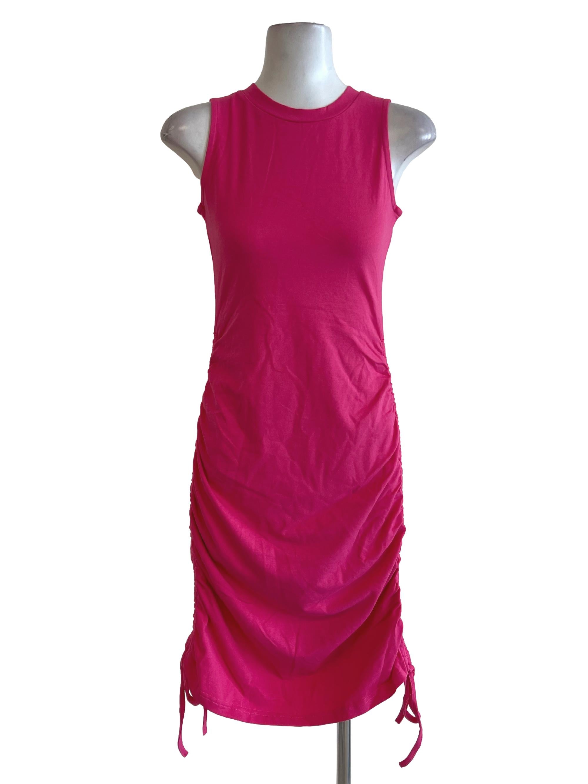Pink Punch High Neck Bodycon Dress