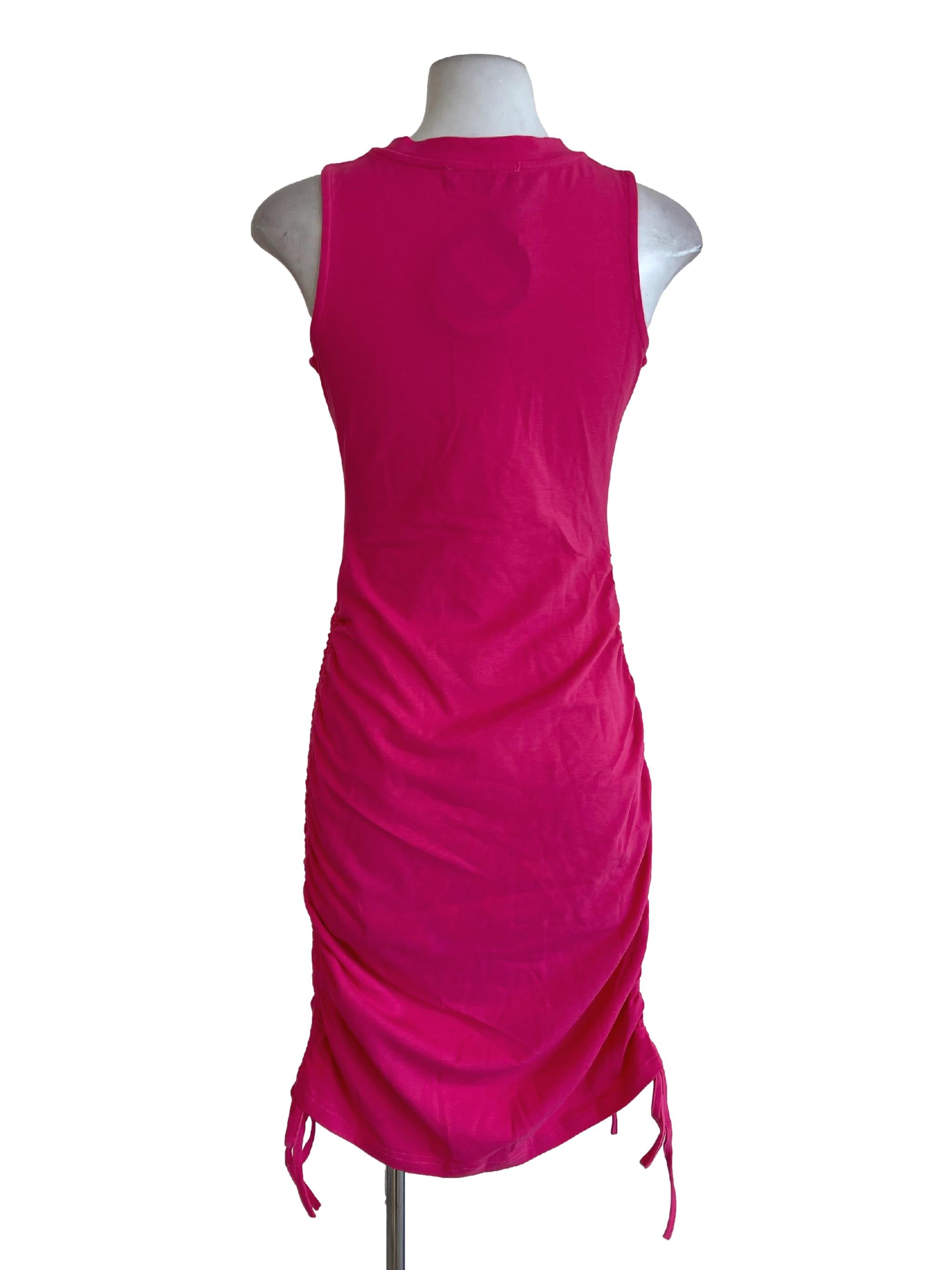 Pink Punch High Neck Bodycon Dress