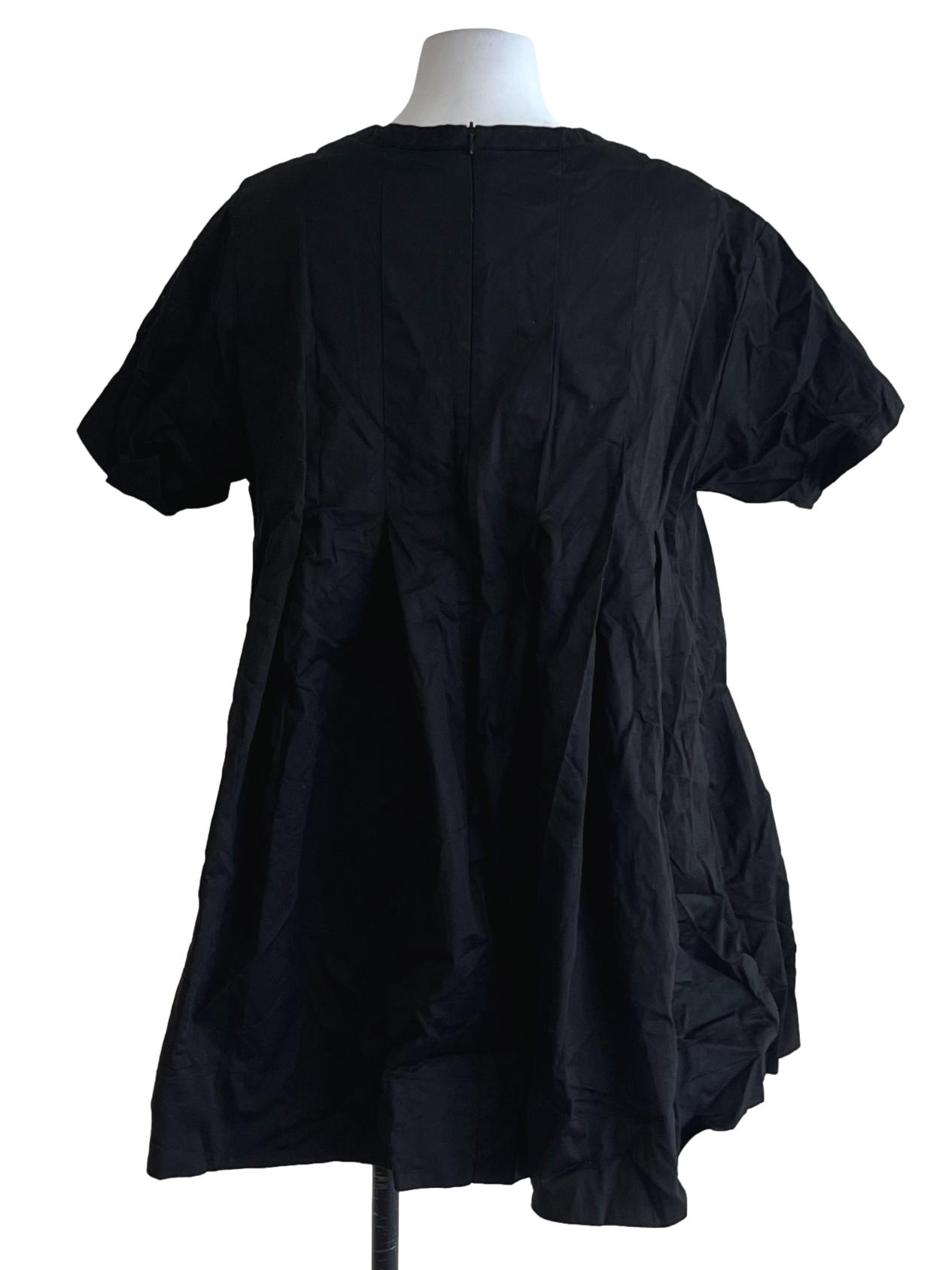 Black Jewel Neckline Empire Dress