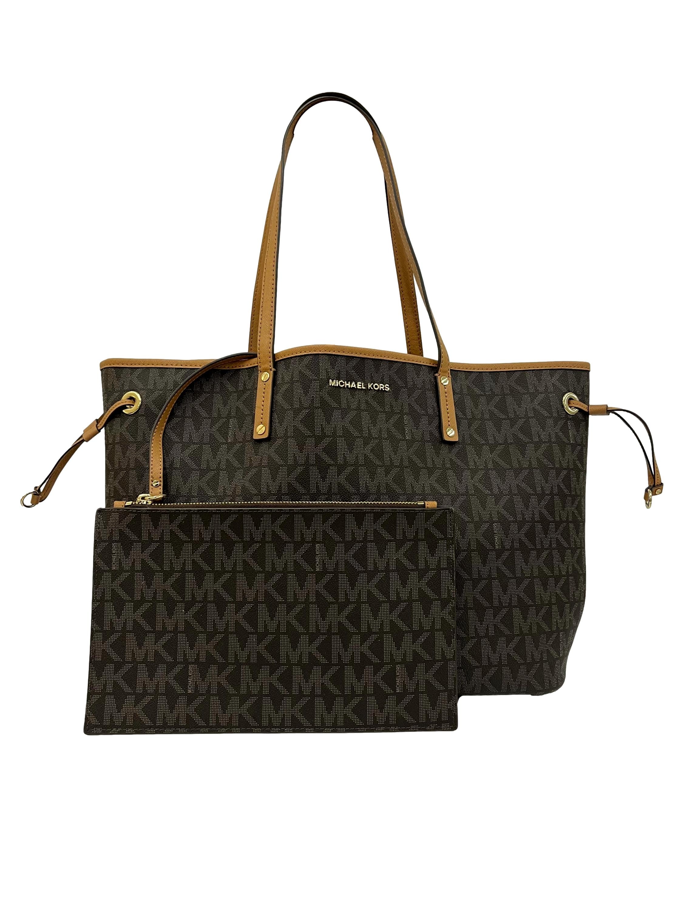 Brown MK Monogram Tote Bag