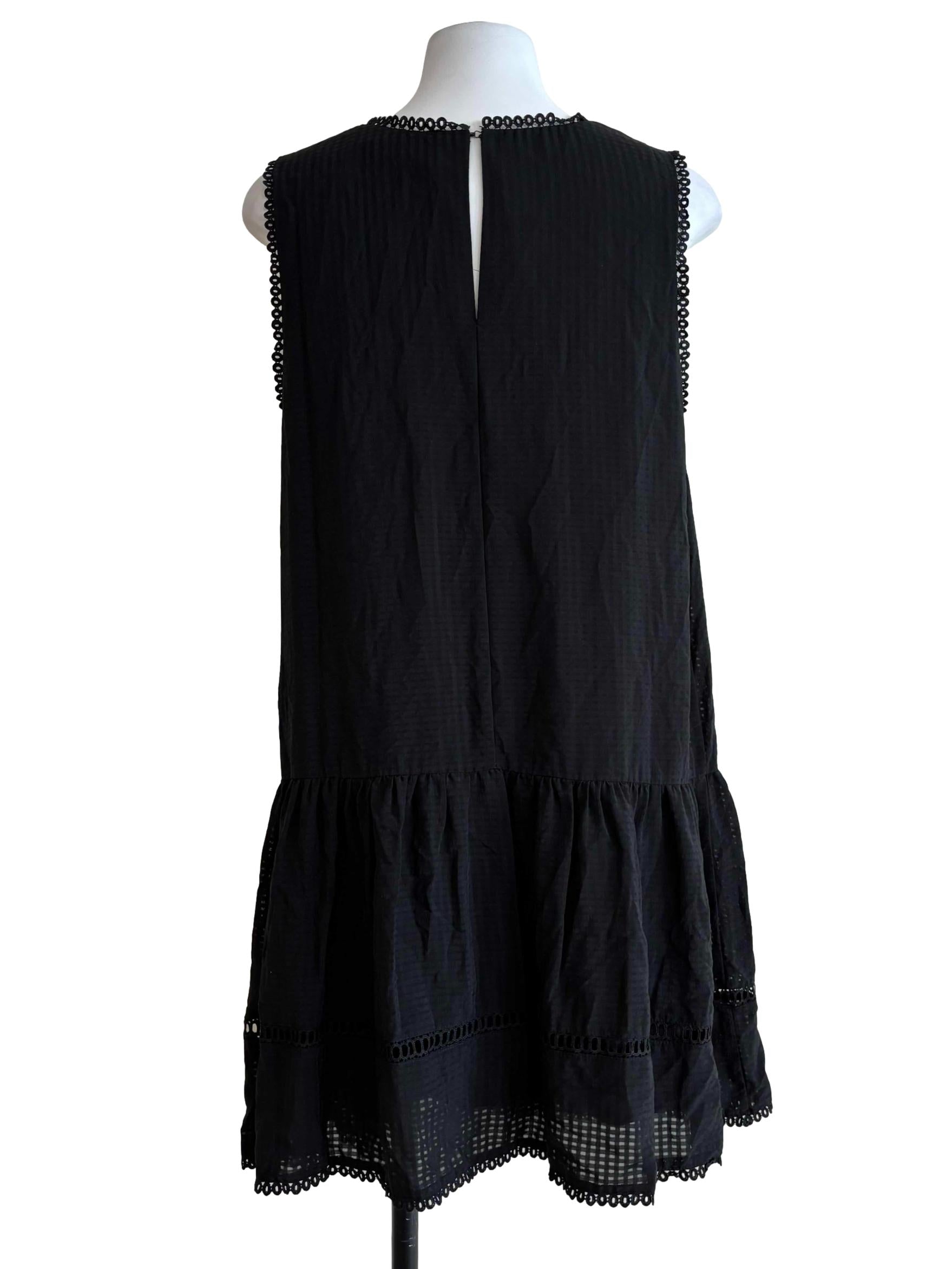 Jet Black Dropwaist Shift Dress