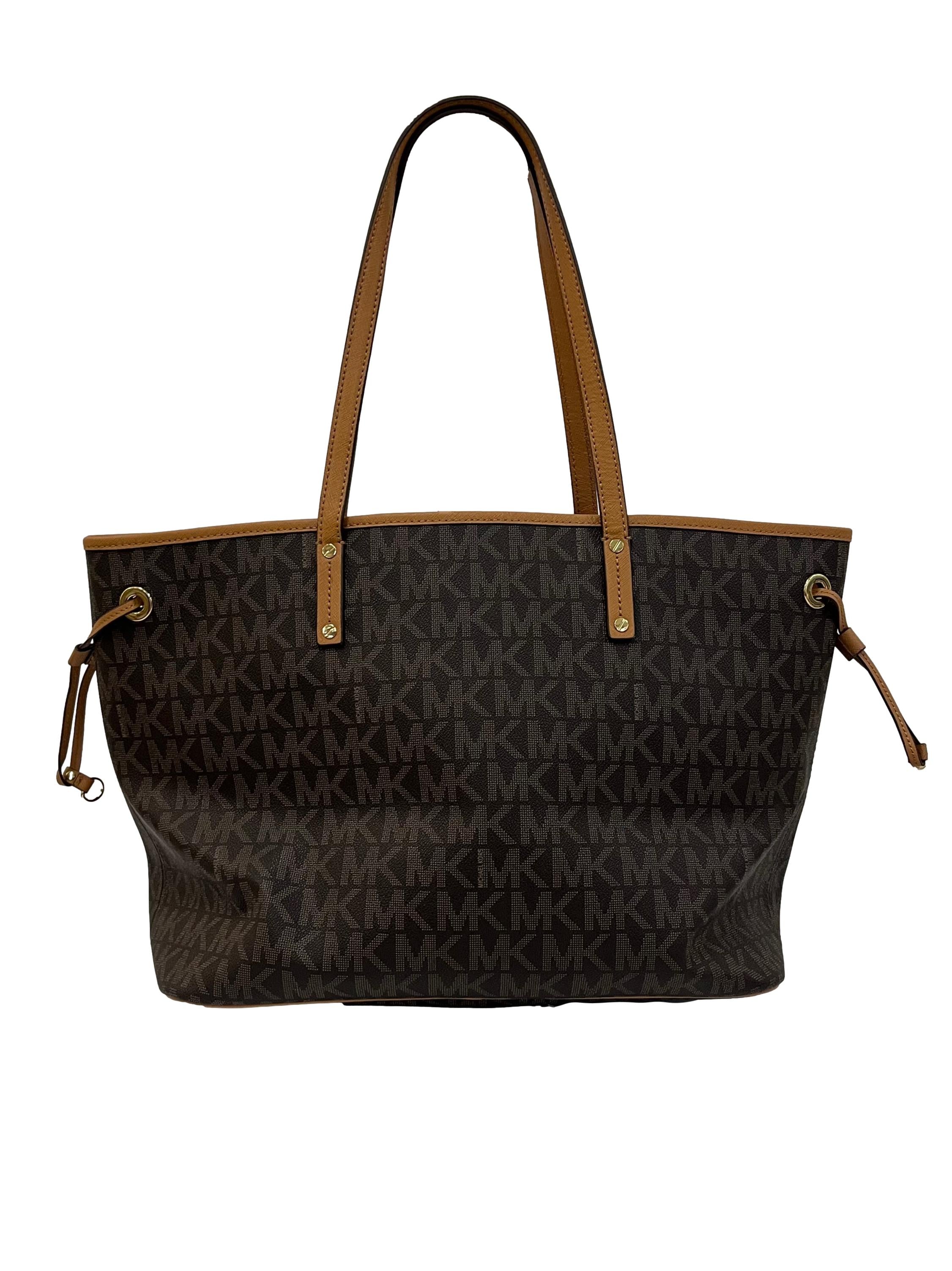 Brown MK Monogram Tote Bag