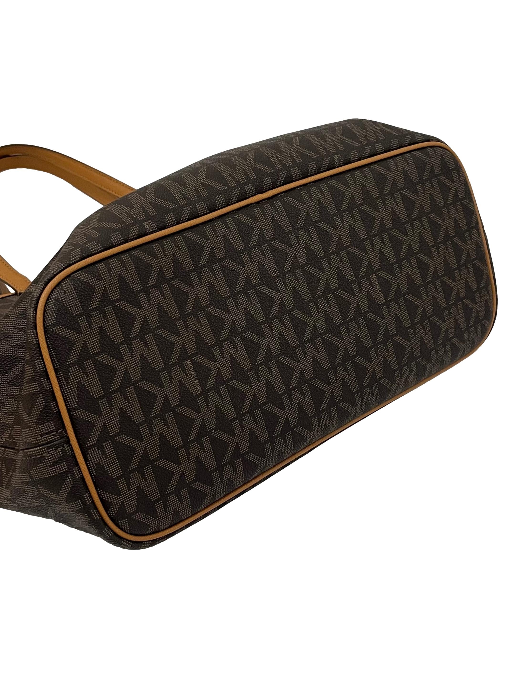 Brown MK Monogram Tote Bag