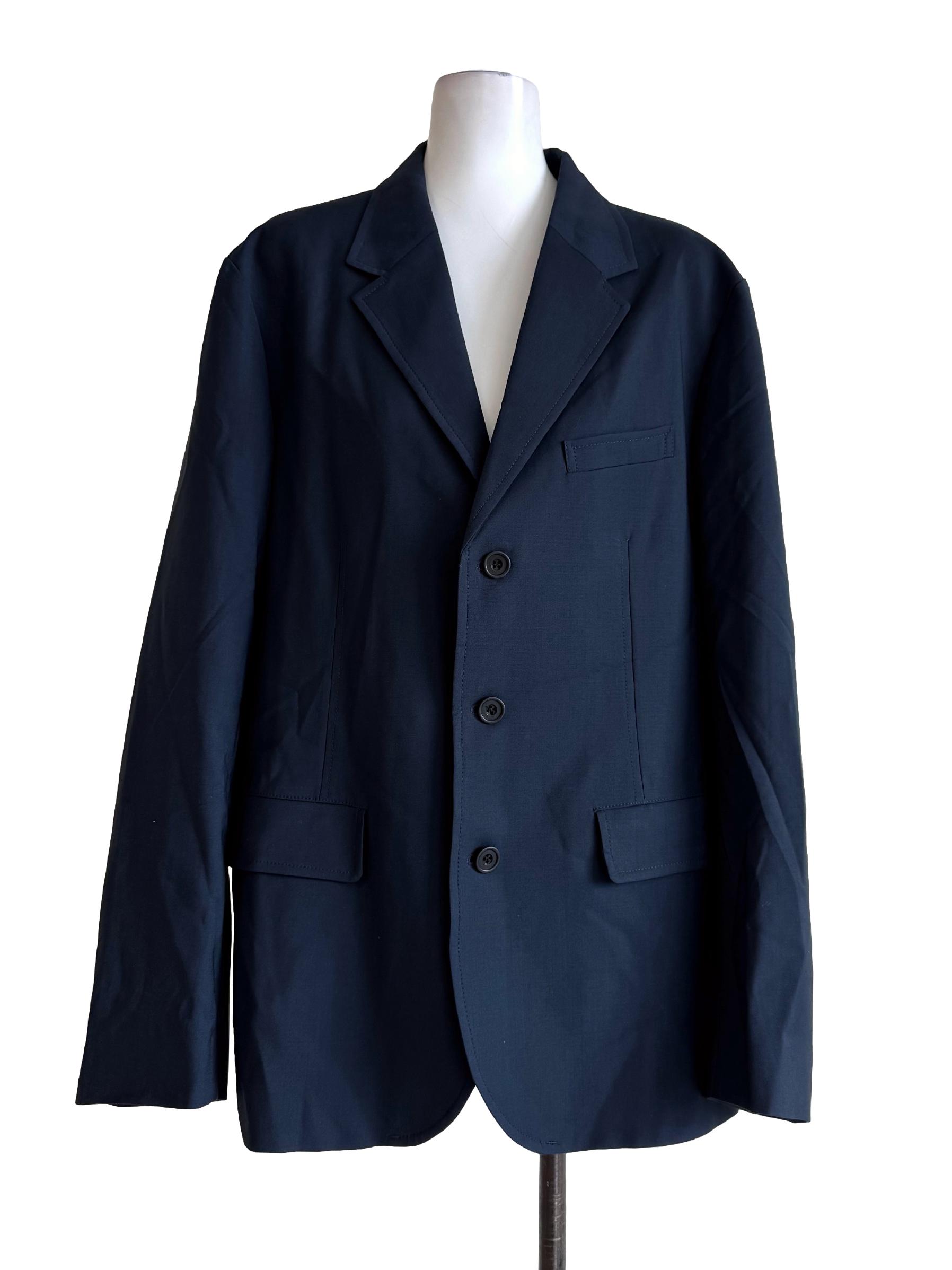 Navy Blue Long Sleeve Blazer