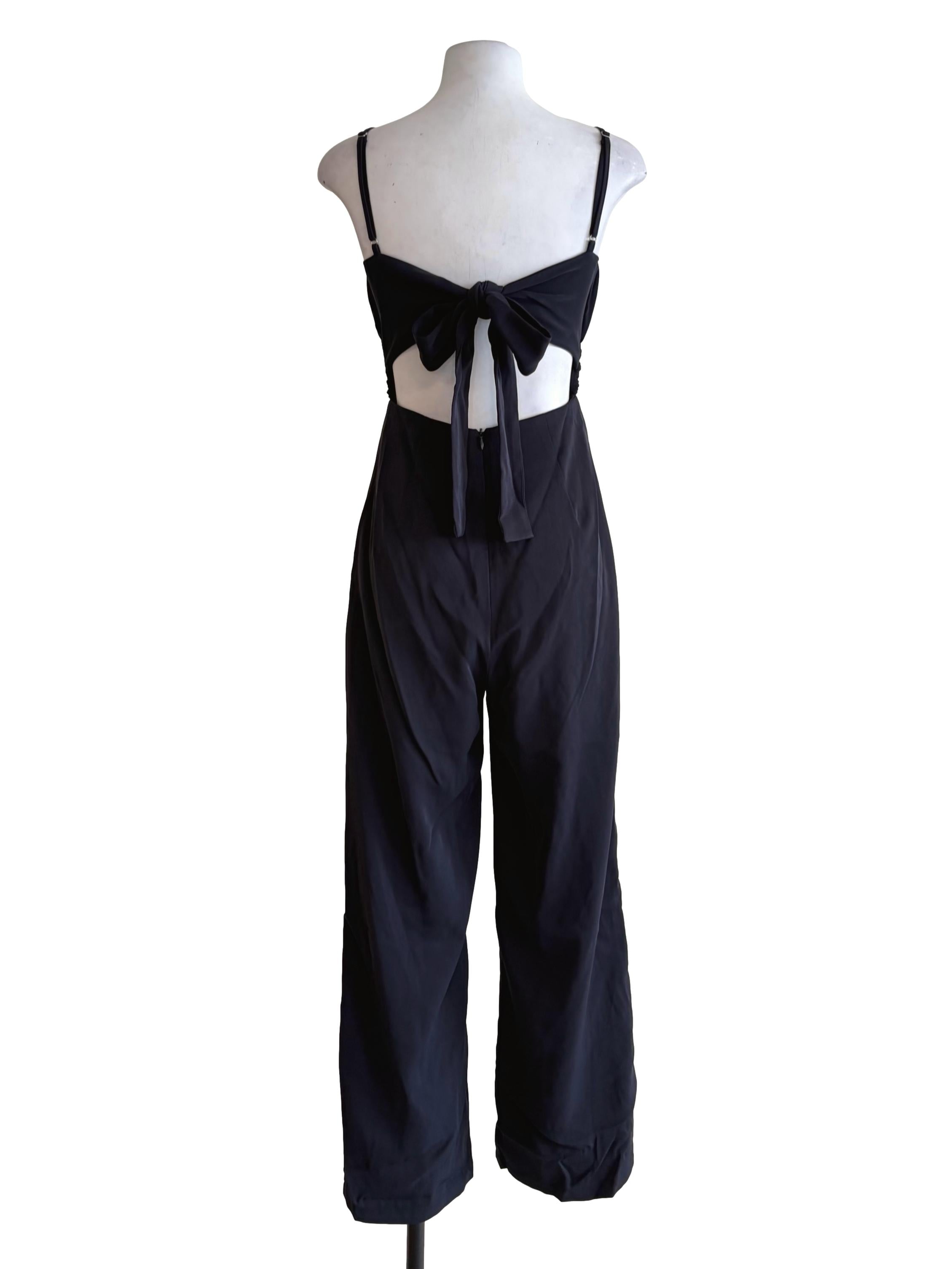 Midnight Blue Scrunched Bust Jumpsuit