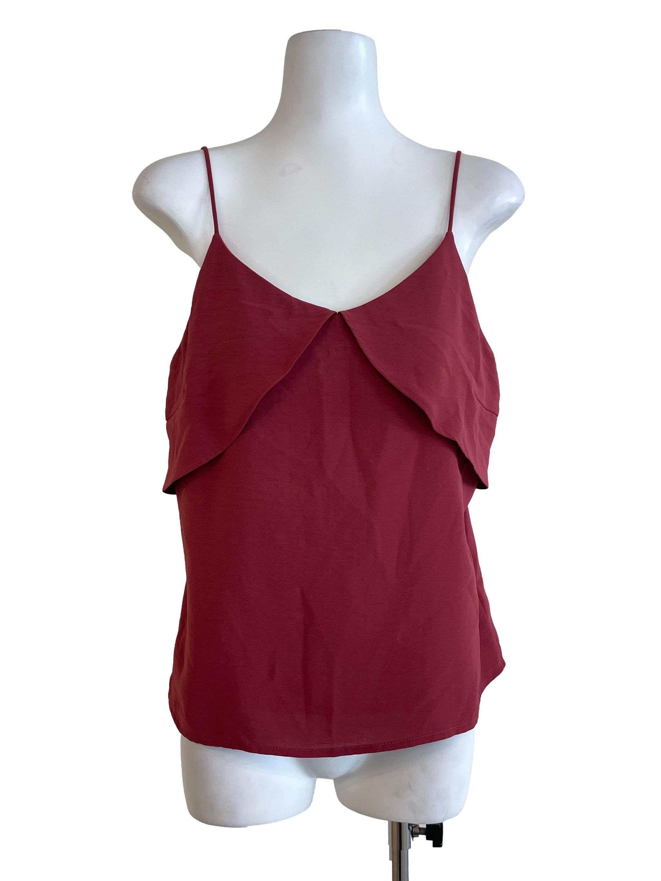 Lipstick Red Drap Tops LB