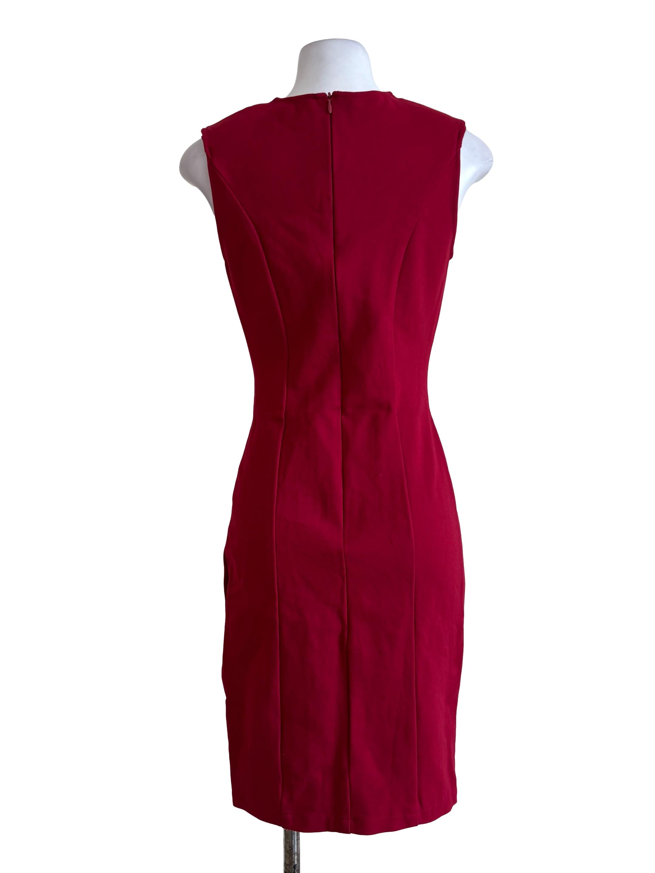 Scarlet Red Sheath Dress