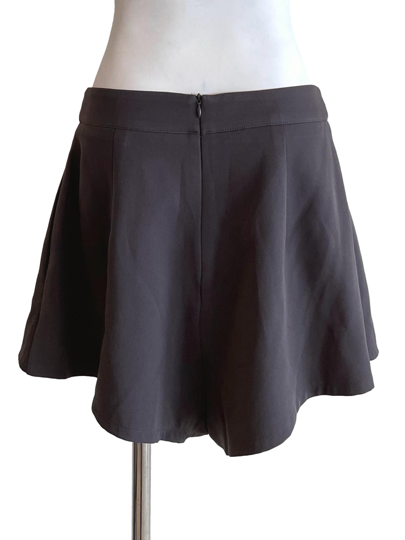Grey Box Pleated Shorts