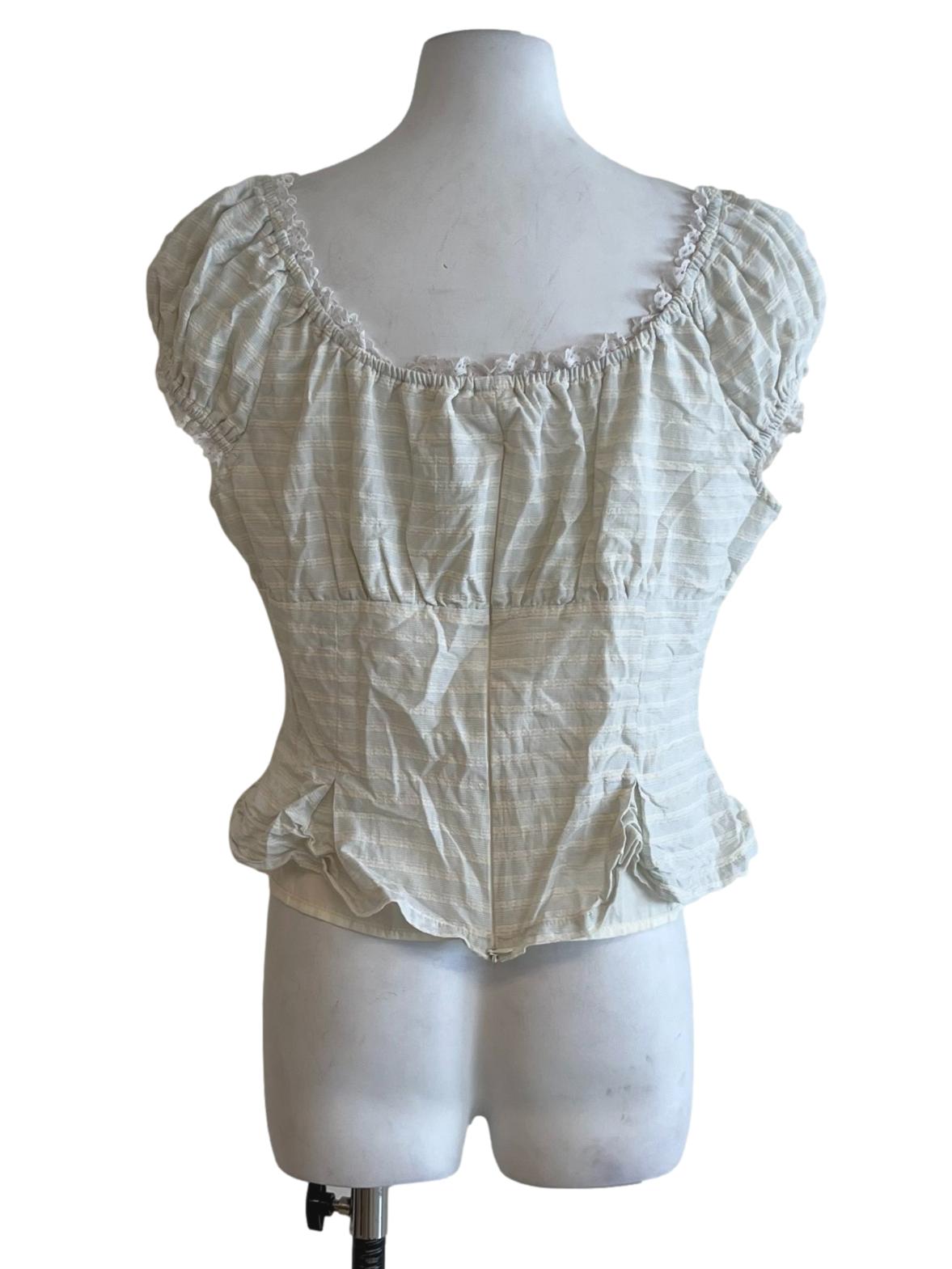 Cream Bengal Stripe Blouse