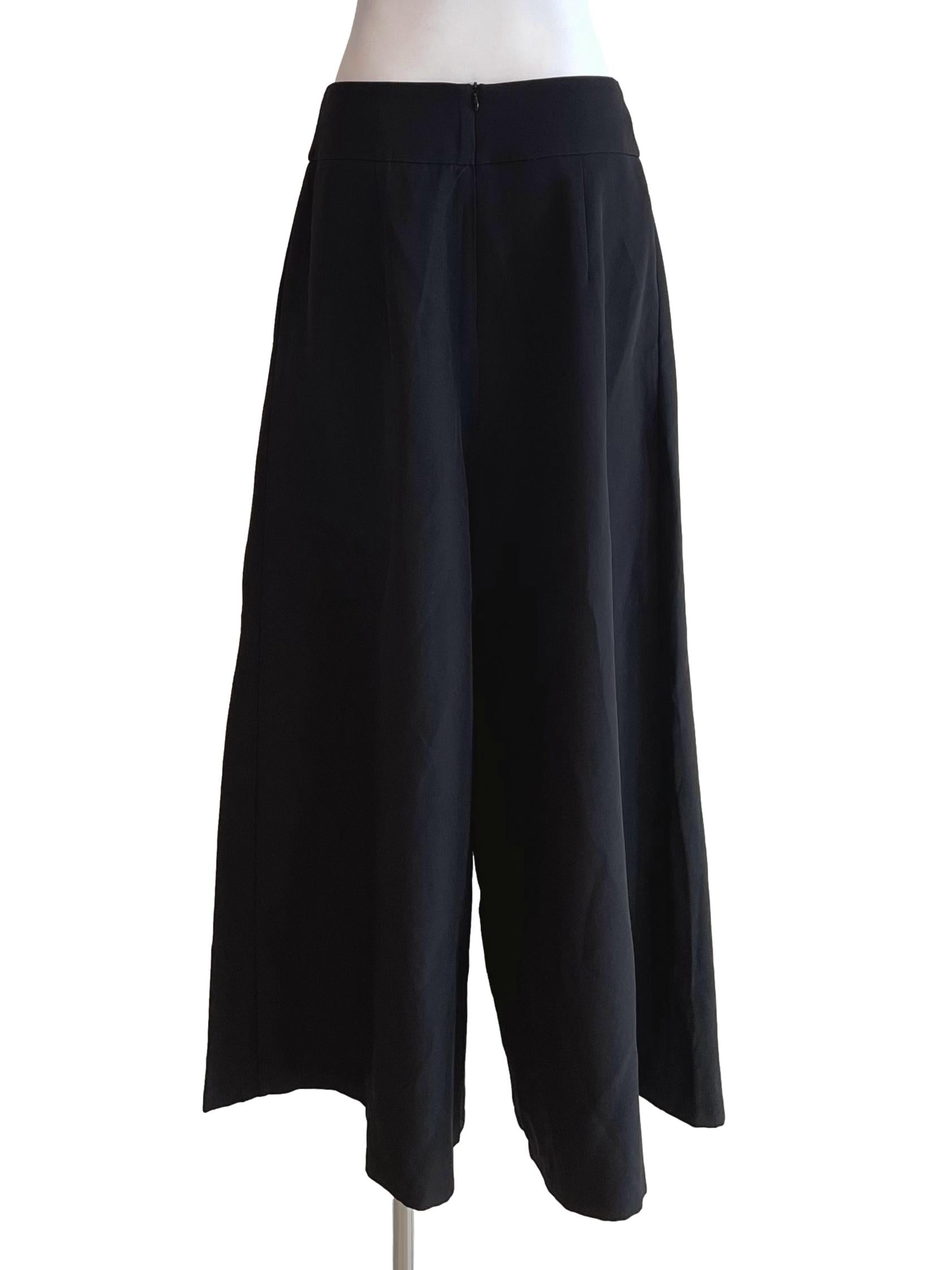 Black Pleated Baggy Pants